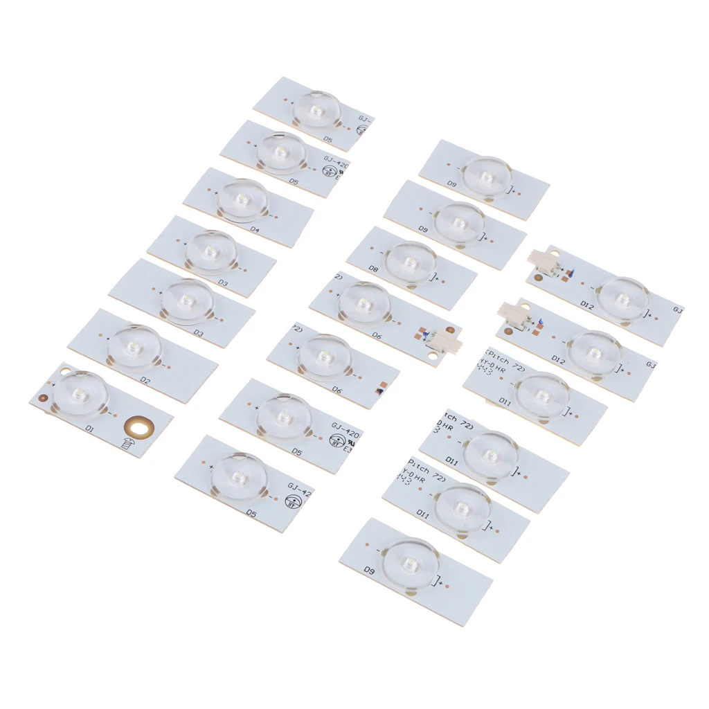 SMD Lamp Beads 6V Especially for LED TV Backlight Repair, Pack of 20 Pieces