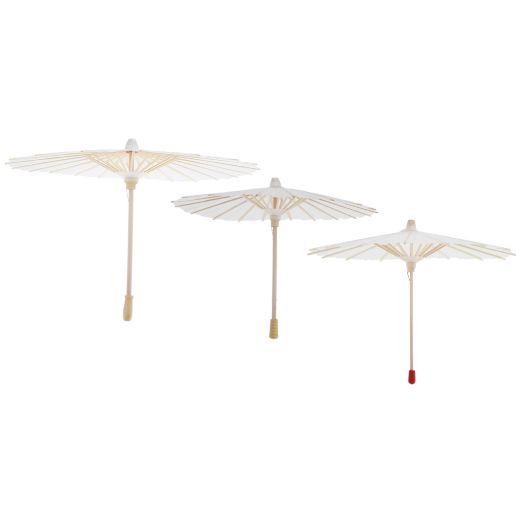 Miniature Paper Umbrella Crafts for Home / Office / Bar Girls Doll Accessory