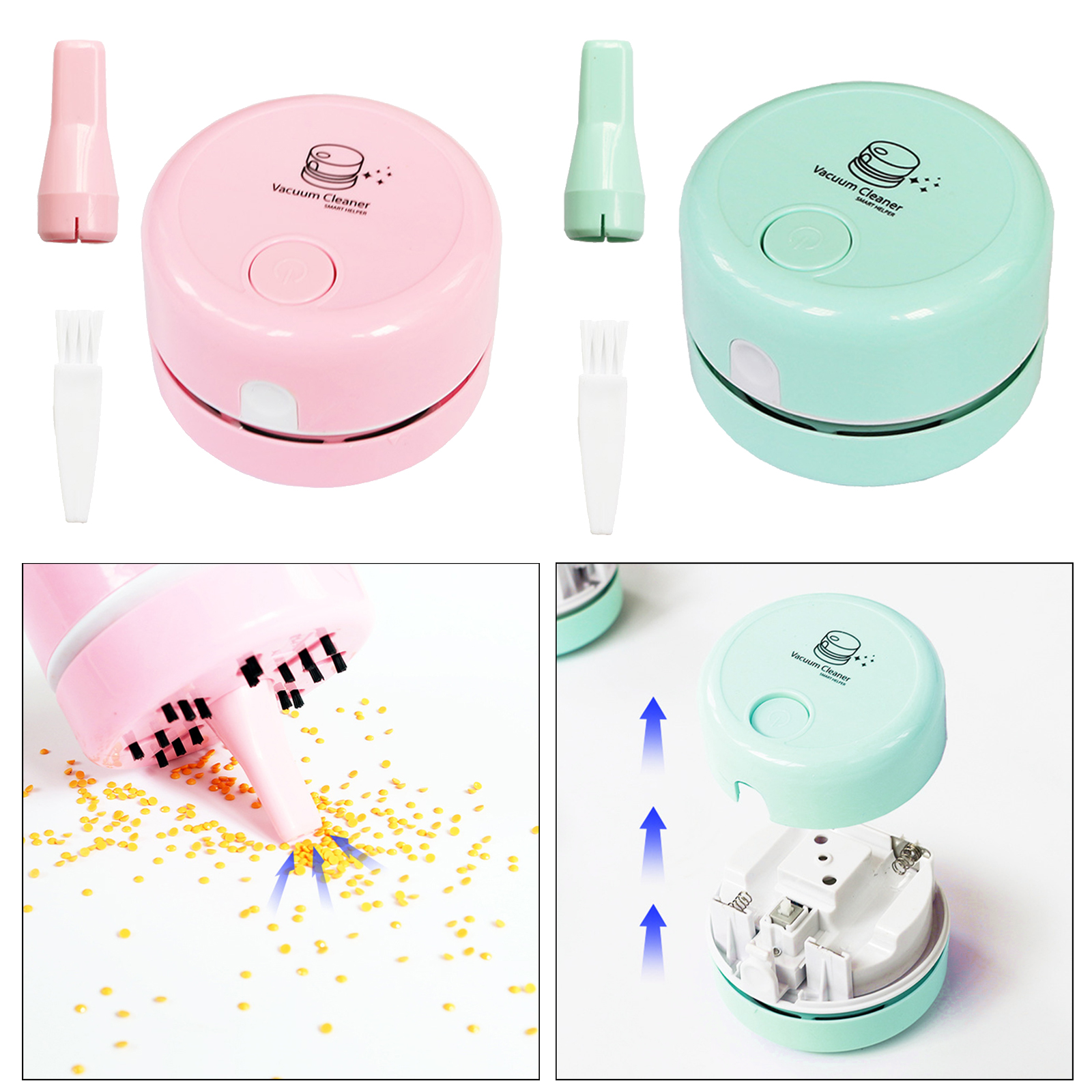 Mini Portable Diamonds Drills Picker Desktop Vacuum Cleaner For Diamond Painting Spilled Diamonds Pick DIY Crafts Cross Stitch