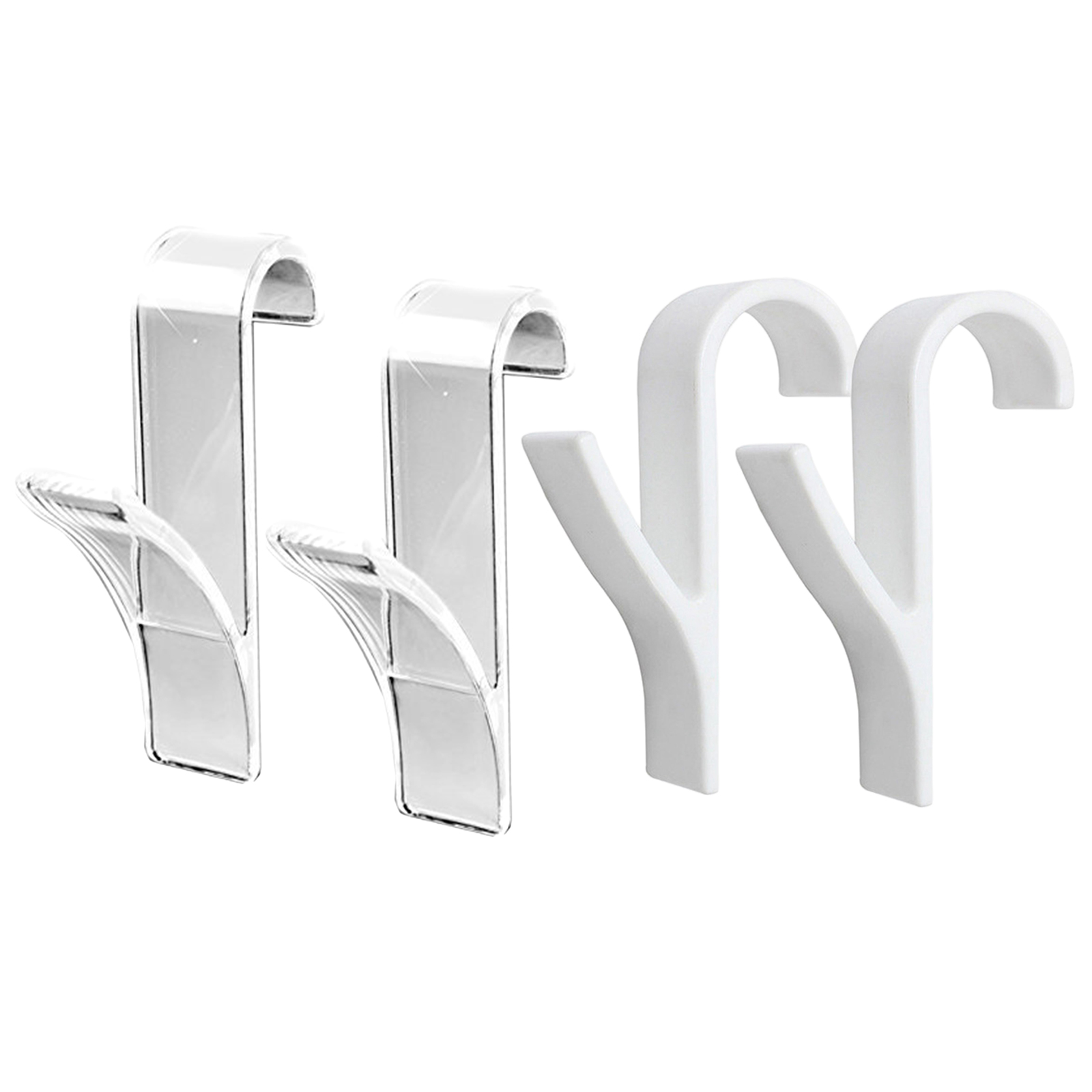 2-Pack Over The Door Hooks for Doors ABS Plastic Hangers for Everything Over Door Hooks