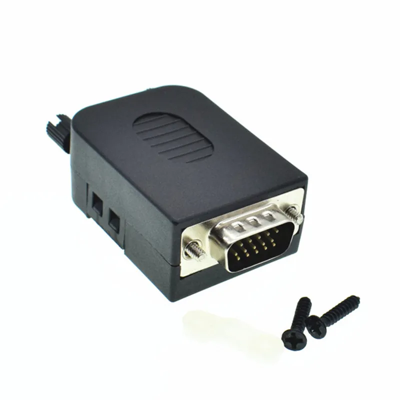 Willwin DB15 3+6 D-Sub VGA Male 3Row 15Pin Connector Adaptor Screw Terminal Breakout Board Free Welding