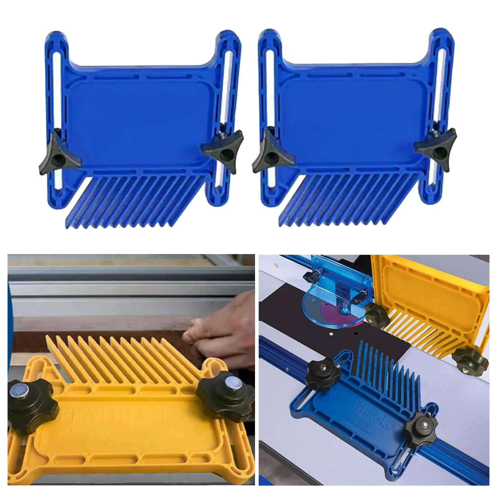 Featherboard Feather Board Woodworking Auxiliary Tool - Used on Table Saw Router Miter Gauge Slot