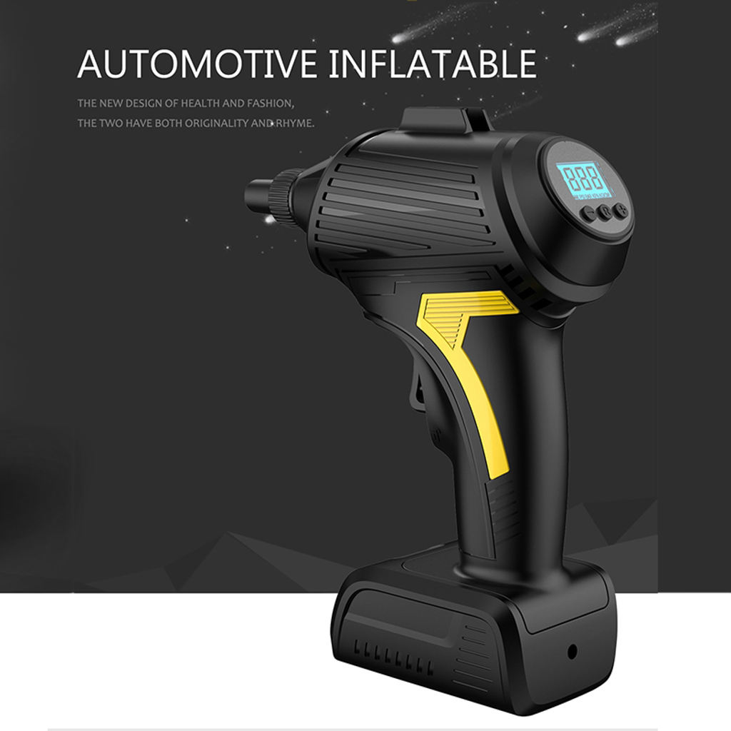 12V Wireless Car Tyre Tire Inflator Pump 120W Car Air Compressor 150 PSI  Tire Inflator Digital Inflatable Pump With Gas Pipe
