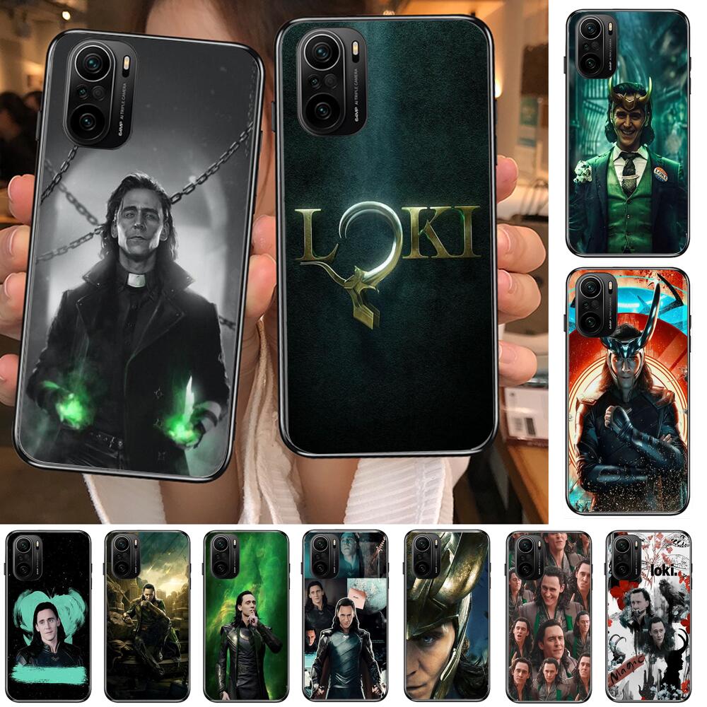 Чехол Loki для телефона с высоким разрешением Marvel для xiaomi redmi POCO  F1, F2, F3, X3 Pro, M3, 9C, 10T Lite, зеркальный черный чехол, силиконовая  задняя крышка Prett mi 10 ultra c |