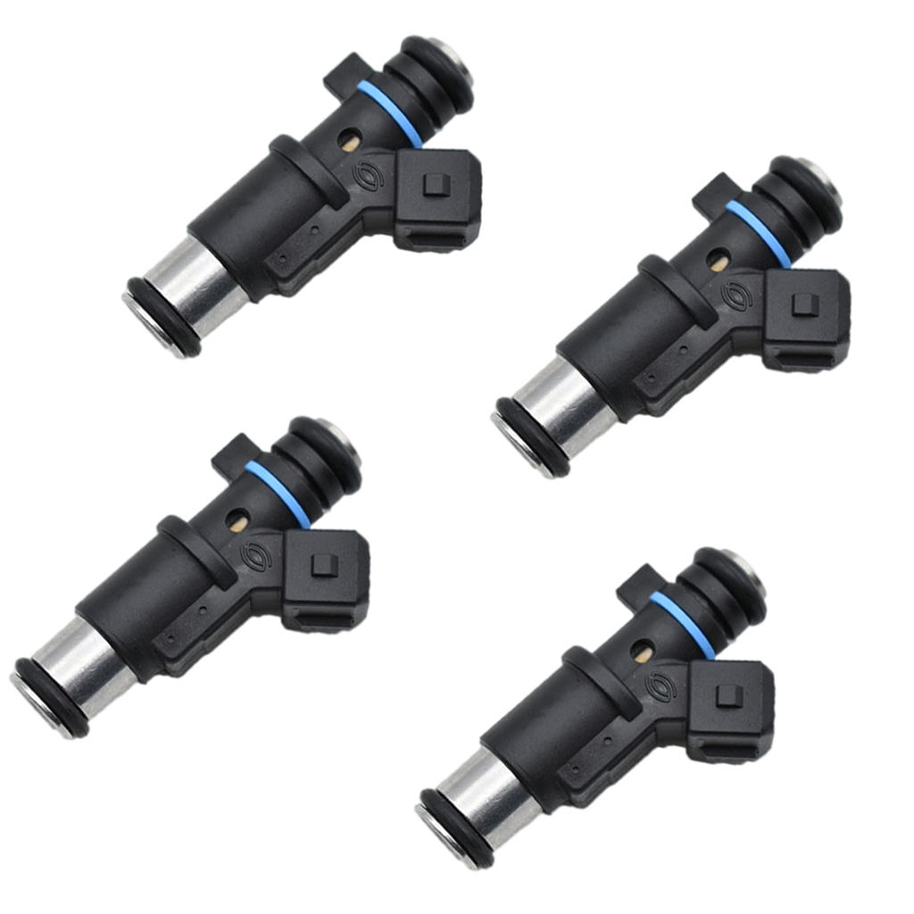 Set of 4 Vehicle Plastic Fuel Injectors 01F002A 348001 Replacement for Peugeot 106 206 306 307