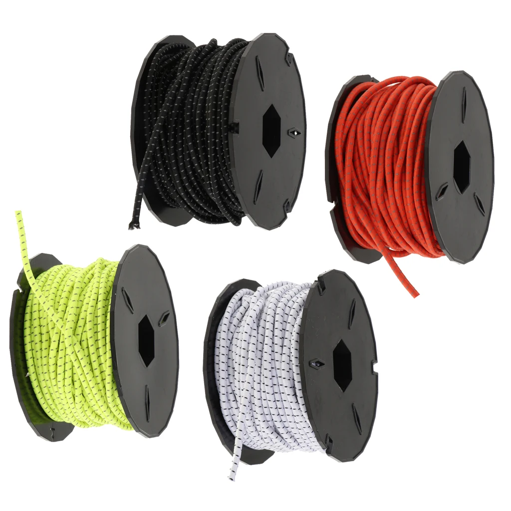 Lightweight Elastic Bungee Cord Kayak Boat Marine Heavy Duty Shock Rope Tie Down for Kayaks Canoe Surf Boards Luggage Strap