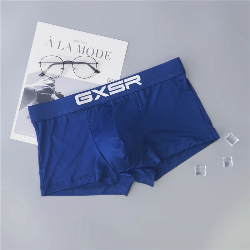 mens silk boxers The new GXSR Fashion men's boxers are sexy, comfortable and breathable comfortable underwear for men