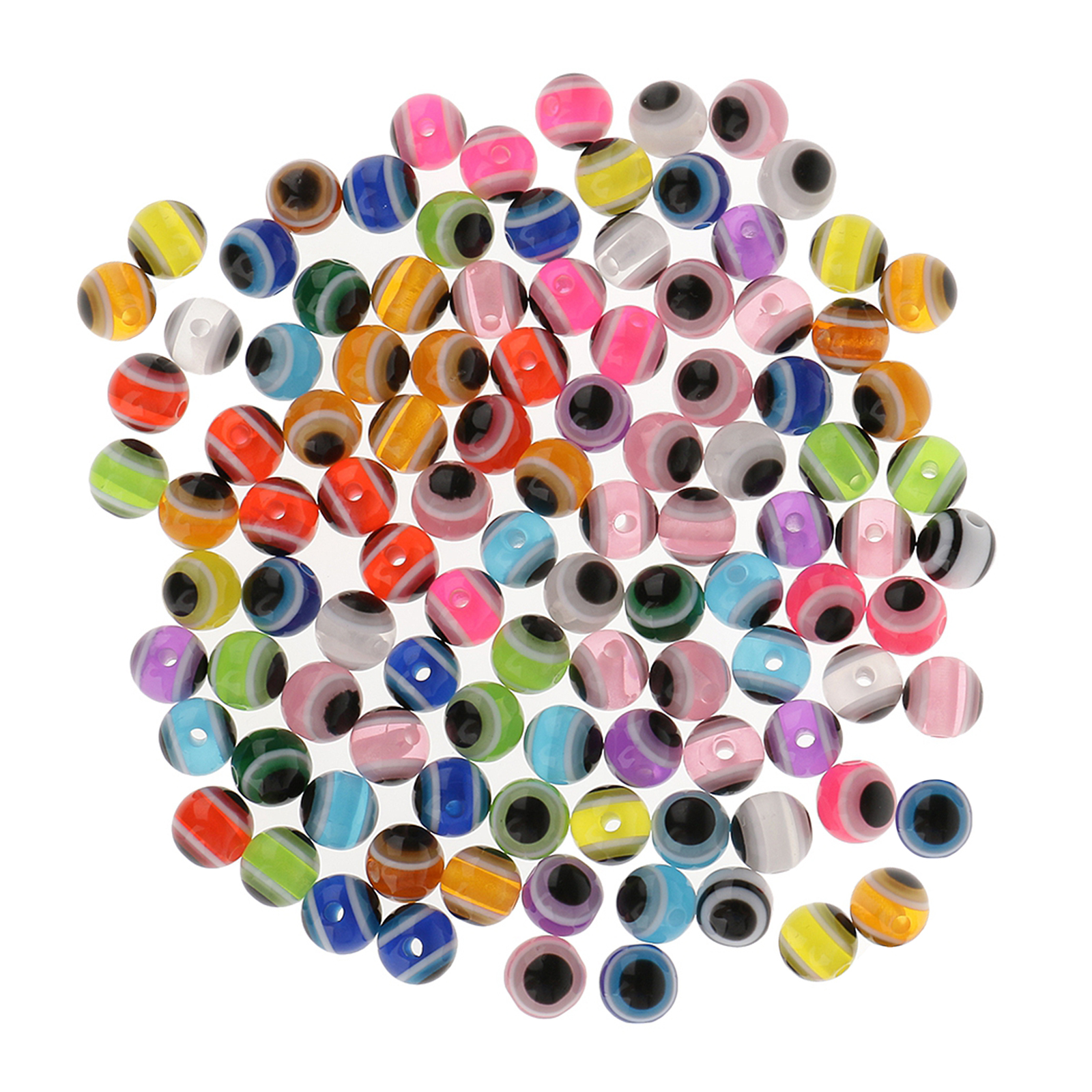 100x Fishing Bead Bait Eggs Kits Floating Ball Stopper Resin Glow Round Luminous for Saltwater Freshwater Salmon Trout
