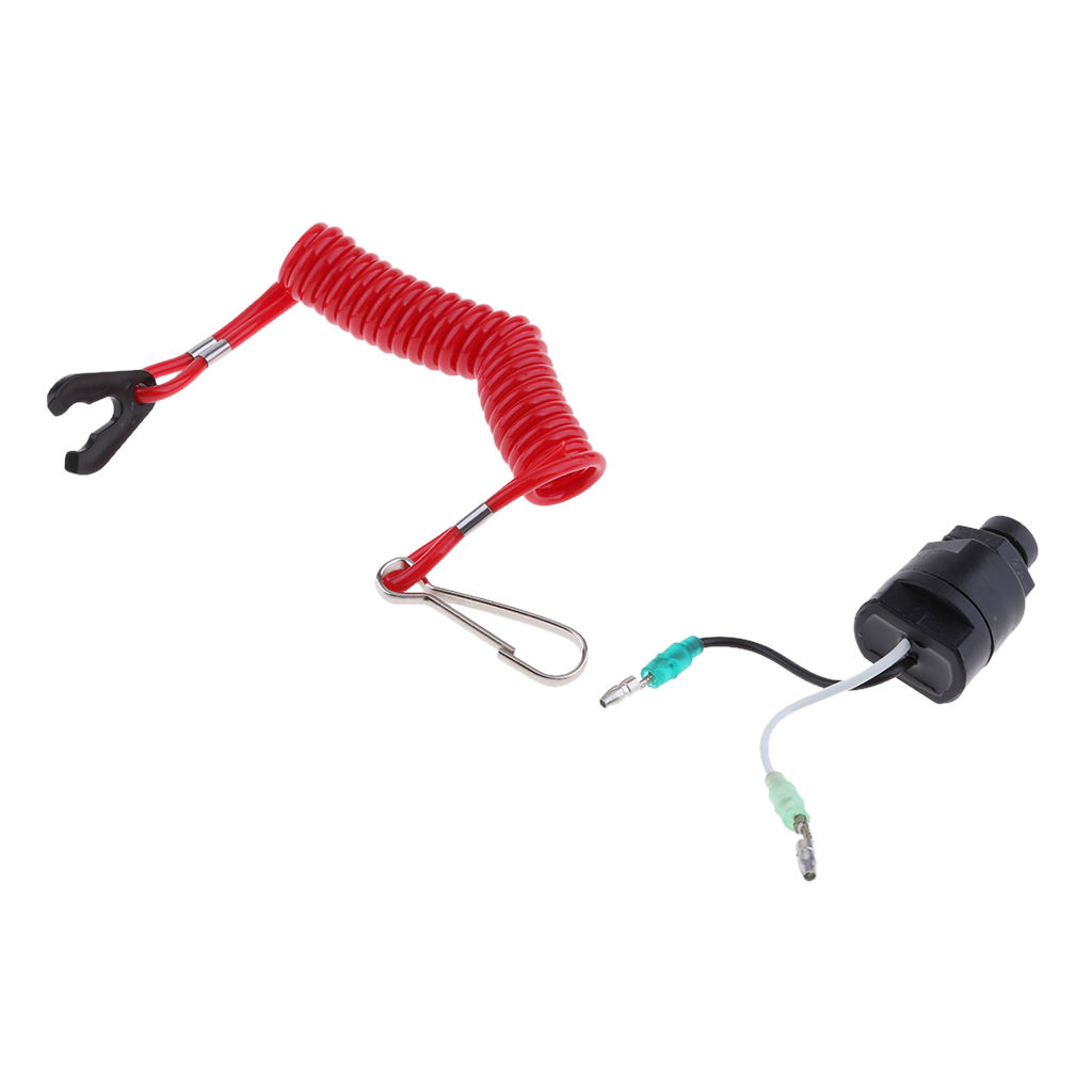 MagiDeal Universal Plastic Marine Boat Engine Stop Tether Switch Lanyard Kit for Kayak Canoe Boat Dinghy Yachts Accessories