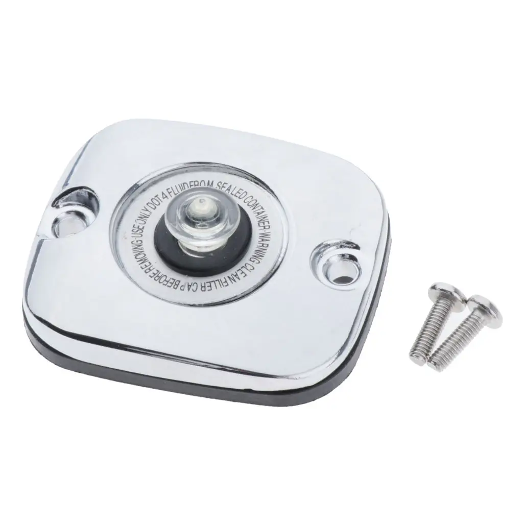 Aluminum Motorcycle Front Brake Master Cylinder Cover  for Harley-Touring 96-07 (Chrome)