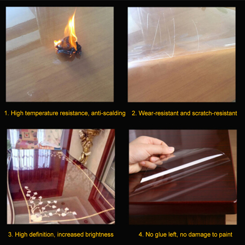 Furniture Film Adhesive Table Protective Film Glossy Clear Protection Anti-scratch Heat Resistant Furniture Stickers For Home Furniture Film Adhesive Table Protective Film Glossy Clear Protection Anti-scratch Heat Resistant Furniture Stickers For Home