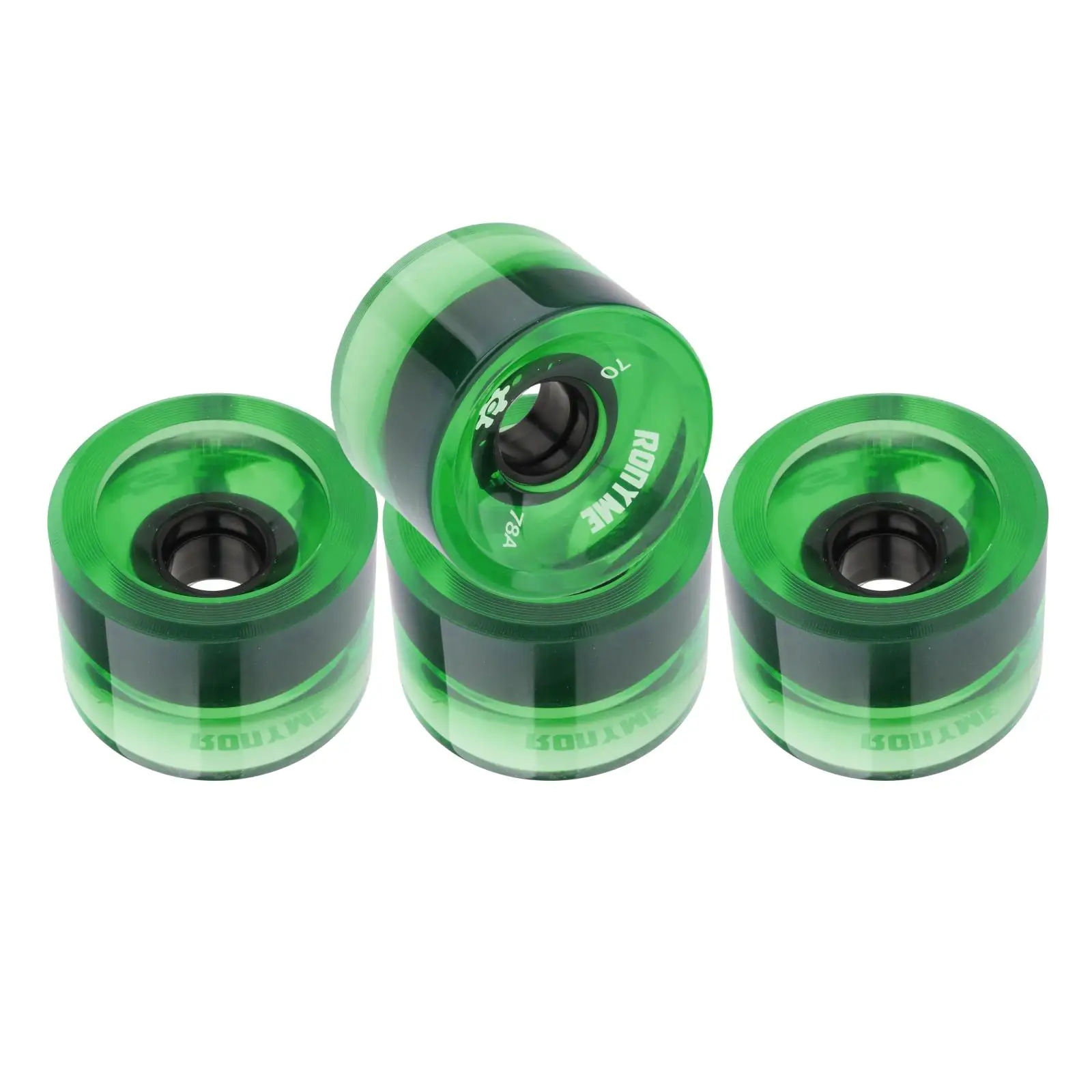 4 Pieces Skateboard Wheels PU Roller Cruiser Maintenance Parts Accessories