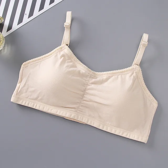 Girls Underwear In Puberty Middle School Students' Wide Shoulder Long  Bottomed Vest Exposure Proof Girl's Bra Without Steel Ring - Training Bras  - AliExpress