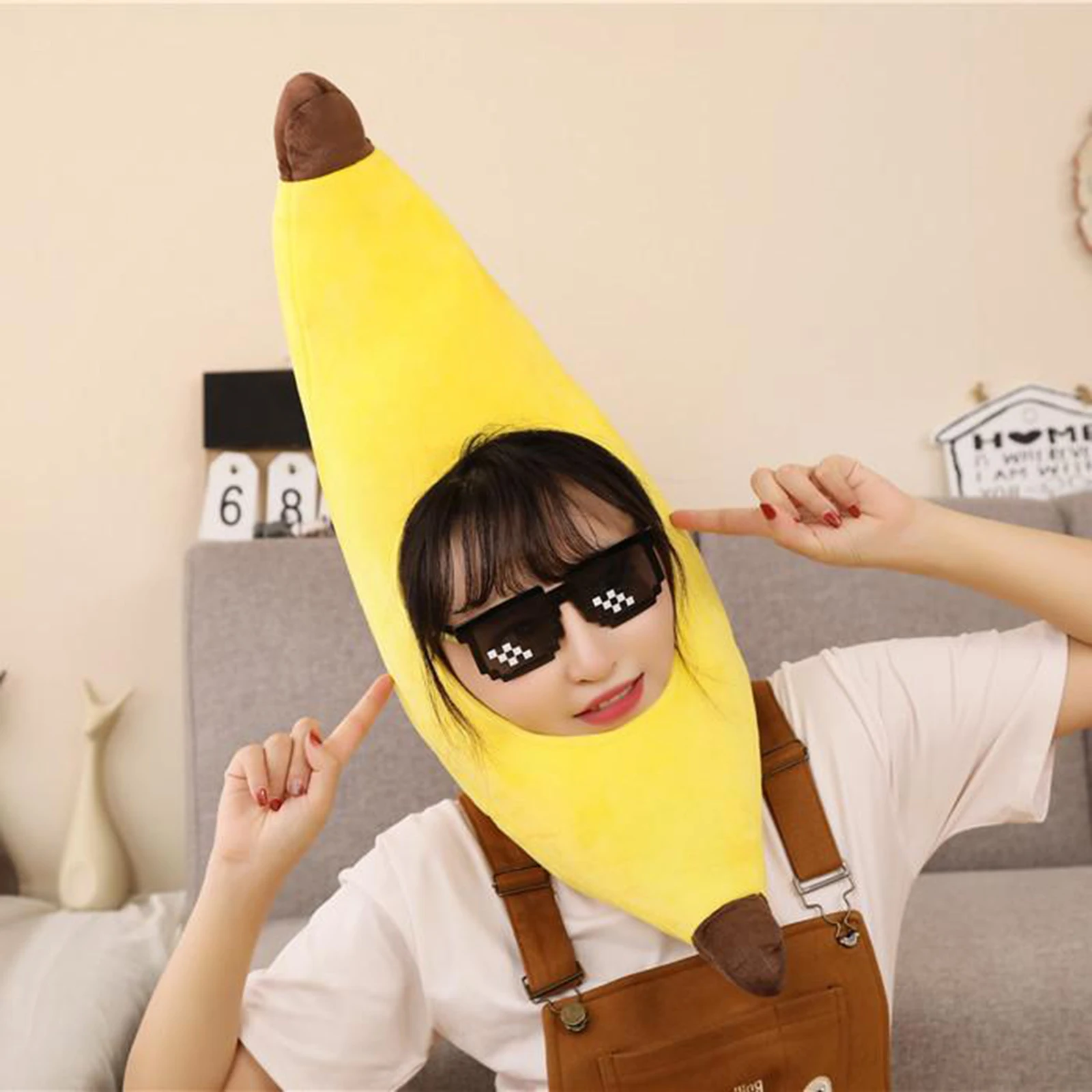 Festival Costume Caps Kids Banana Hat Fancy Dress Halloween Head Accessory