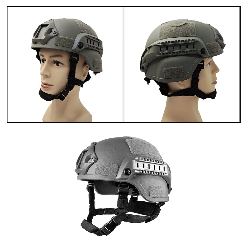 Tactical ABS CS Field Helmet, 2000 Style Tactical Helmet with NVG Mount and Side Rail