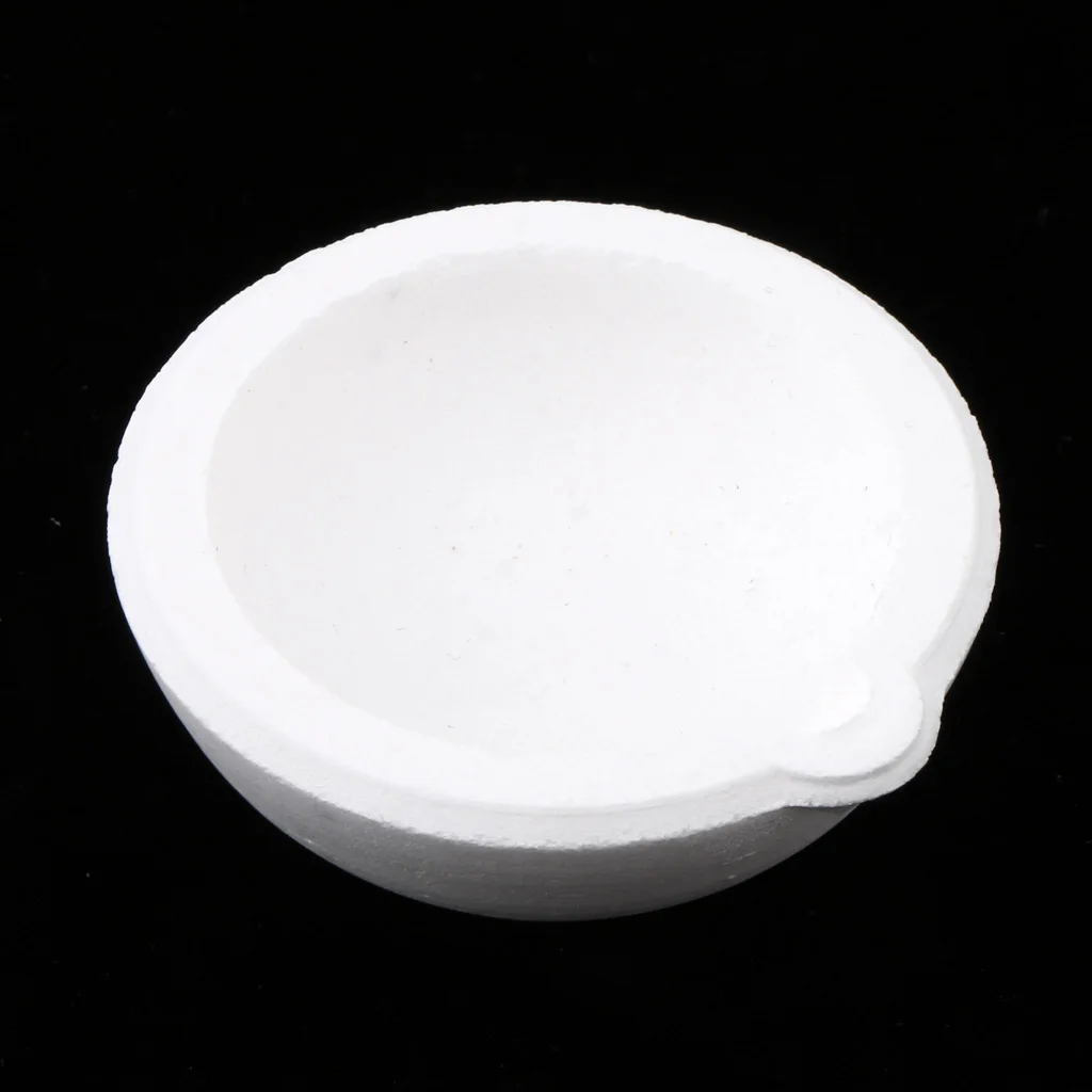 100g Quartz Silica Melting Crucible Dish for Gold Silver Aluminium Metal Jewelry