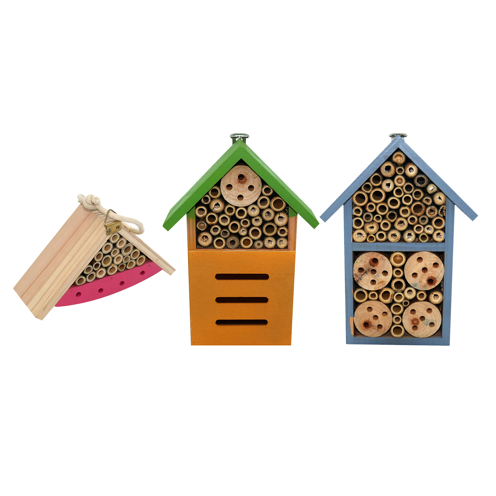 High Quality Wooden Insect Bee House Wood Bug Room Hotel Shelter Garden Decoration Nests Box Insects Box