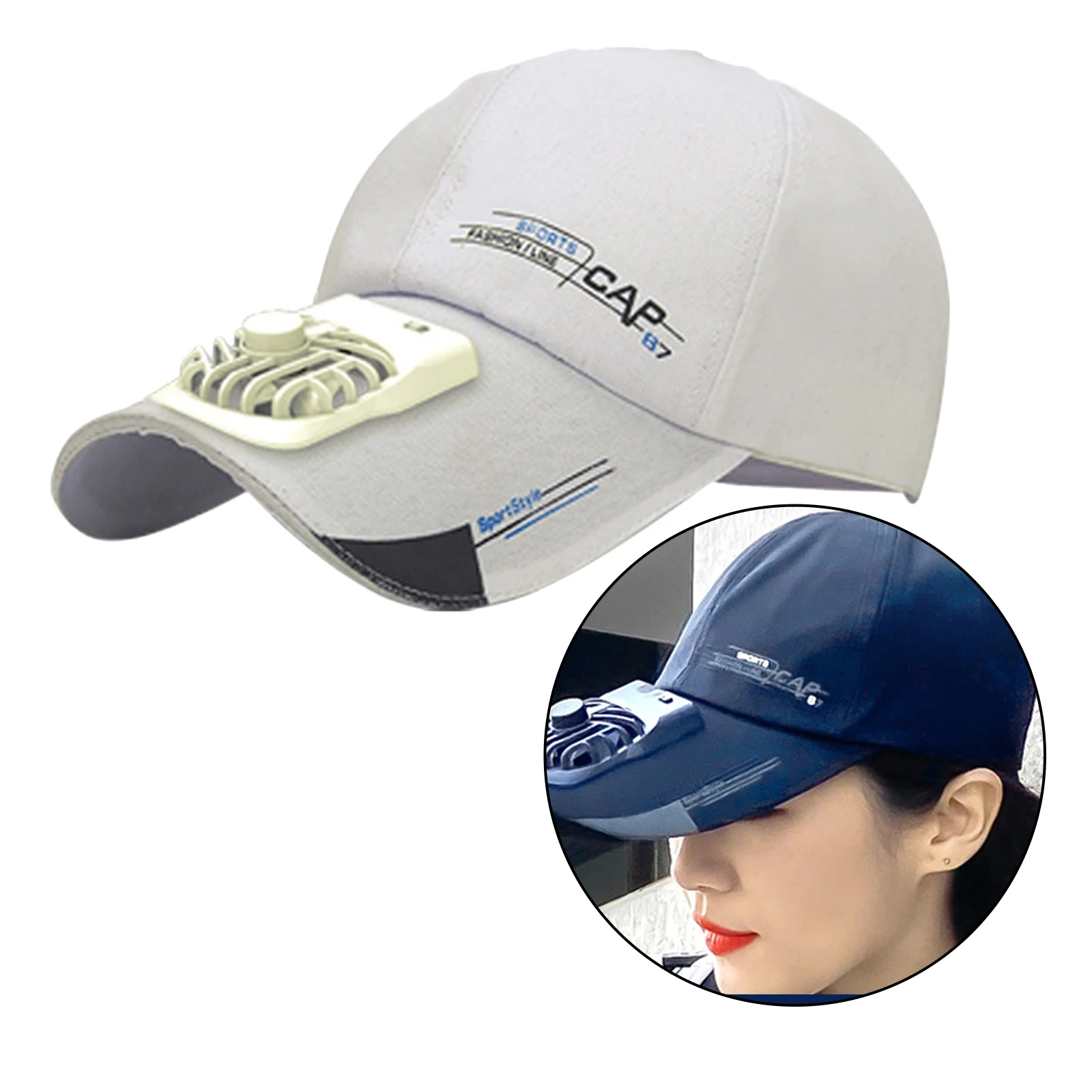 Baseball Cap with Fan USB Summer Outdoor Sun Hat Cap,The Cooling Fan for Golf Baseball Sport Outdoor Camping Backpacking