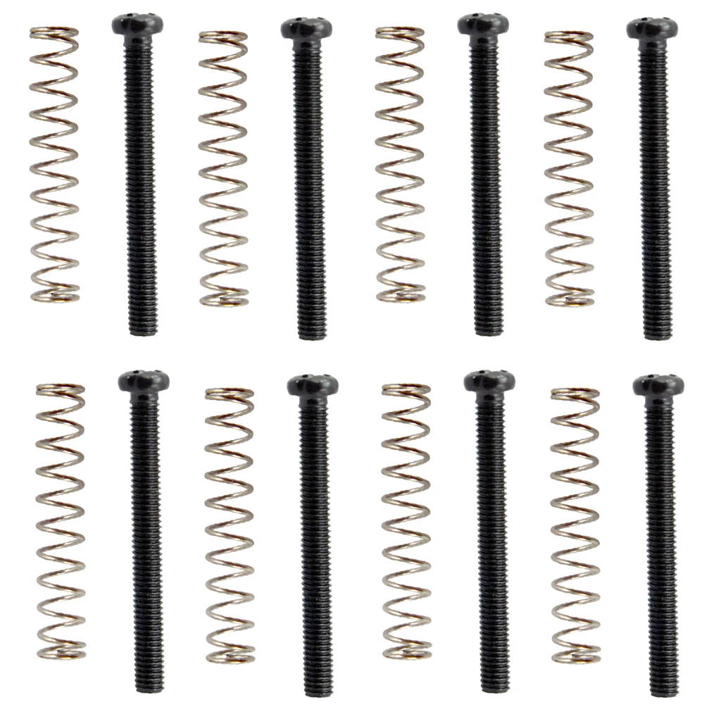 8 pair Metal Humbucker Double Coil Pickup Ring Cover Mounting Screws Springs for Electric Guitar Pickup Frame