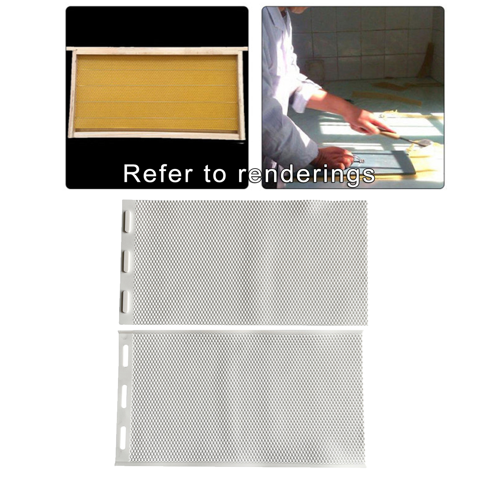 2 PCS Silicone Beekeeping Bee Hives Beeswax Foundation Sheet Beehive Beekeeper Equipment Tool Candle Making Durable