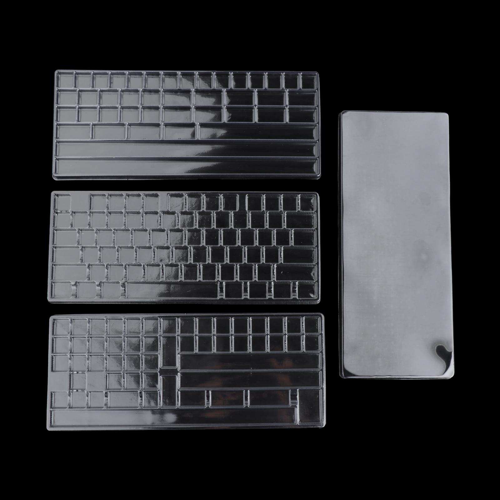 3 Layers Keycap Storage Box Dustproof Compartment Keyboard Set Organizer