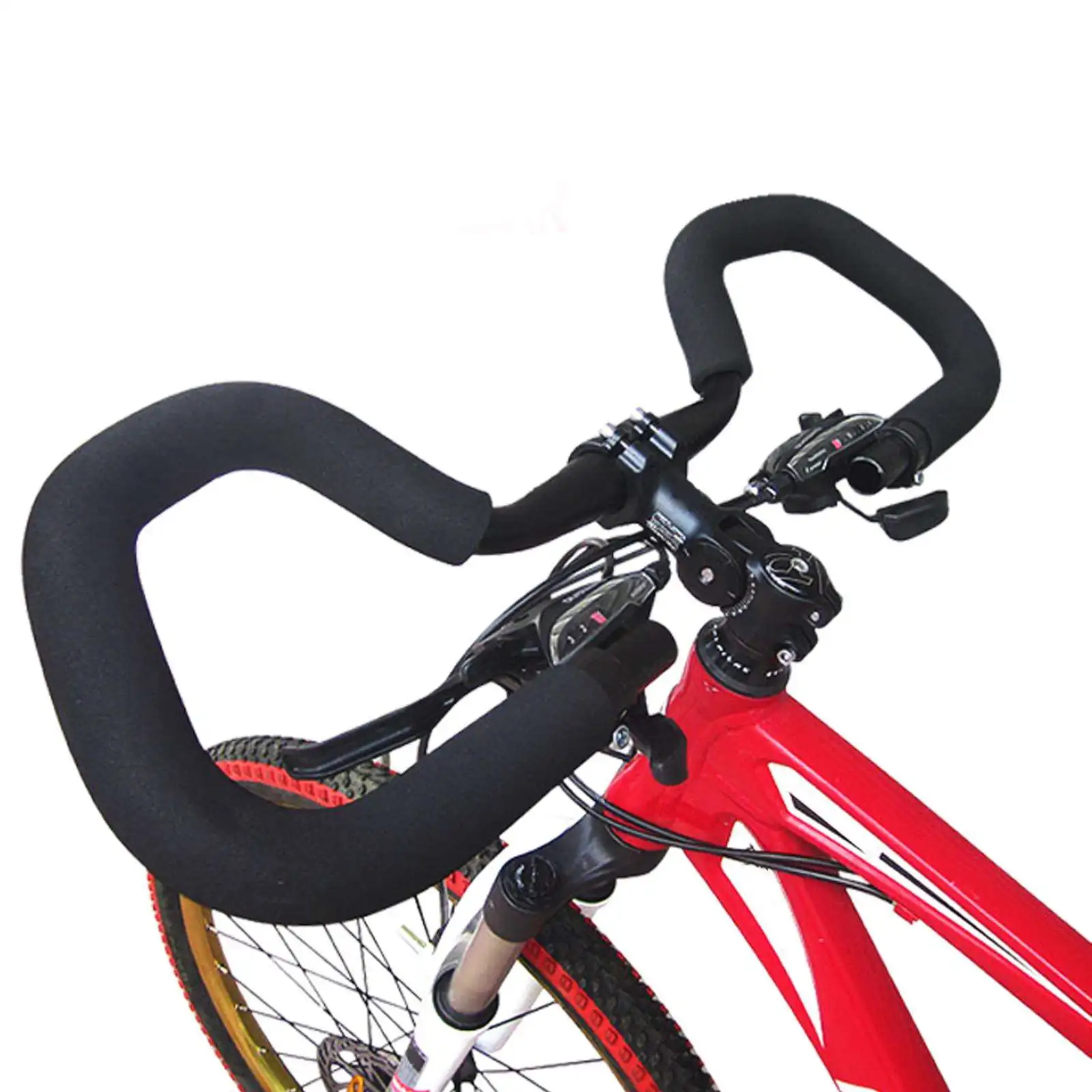 25.4x600mm Butterfly Handlebar Anti Slip Grips for Road Bicycle Trekking Touring Bike