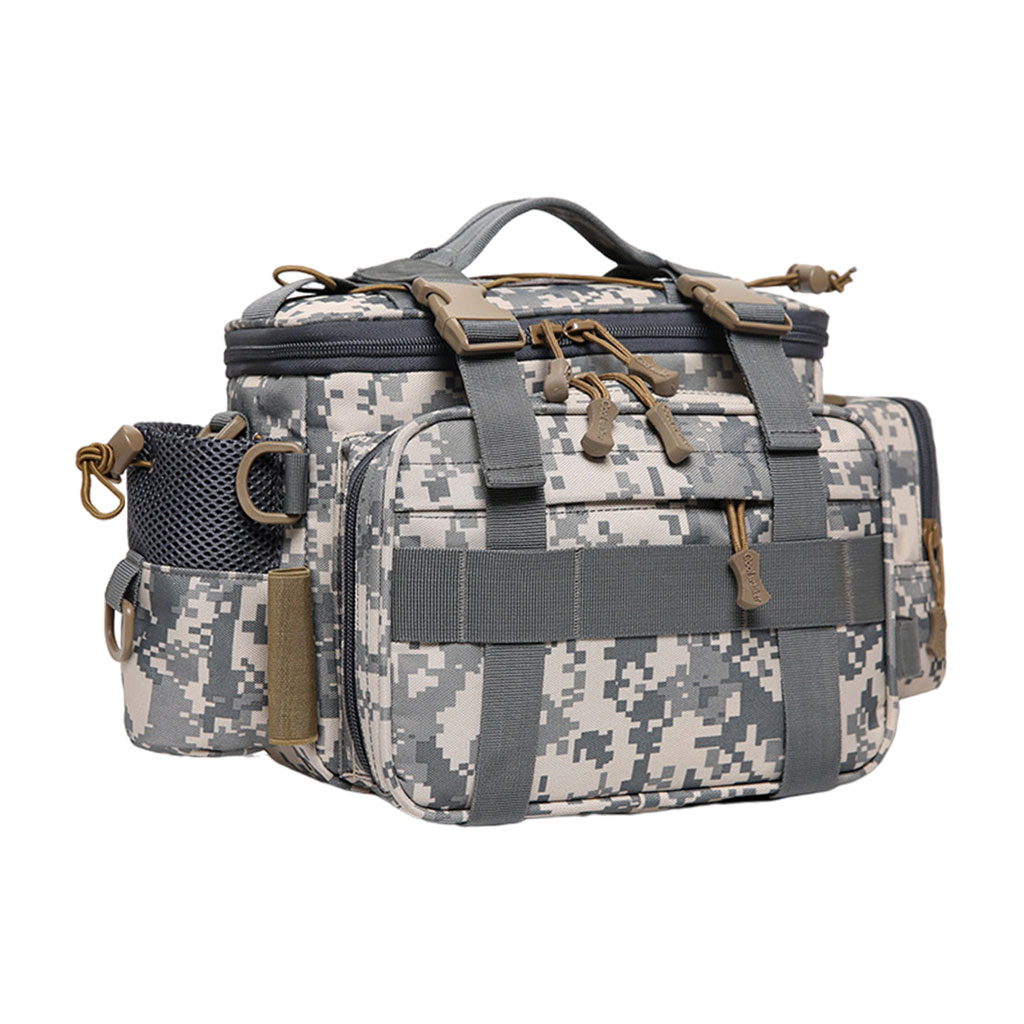Fishing Tackle Bag 900D Oxford Lure Gear Shoulder Storage Bag Pack Organizer for Camping Fishing Hunting Hiking Outdoor