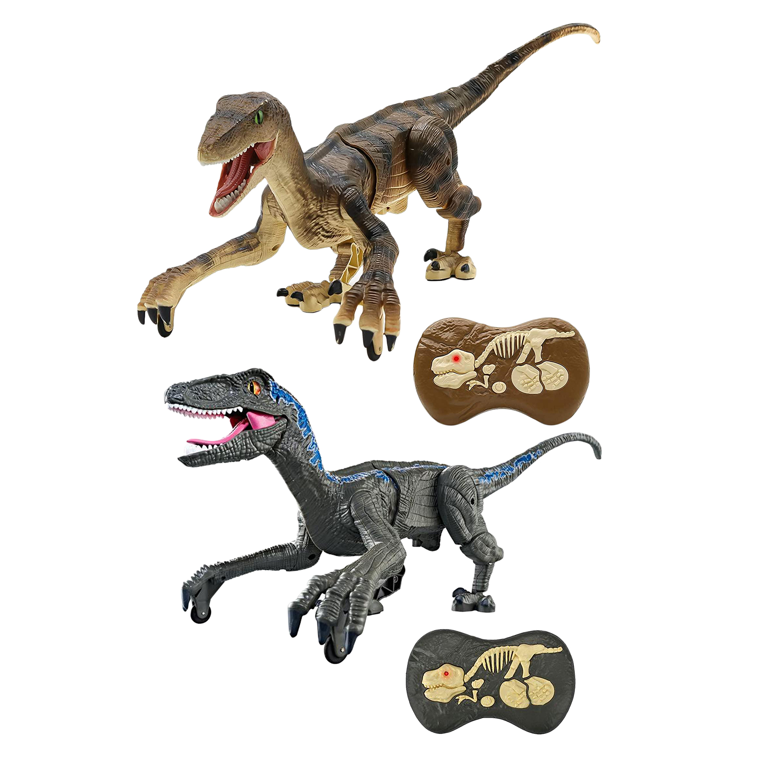 RC Realistic Remote Control Walking Roaring Dinosaur Robot Toy for Kids