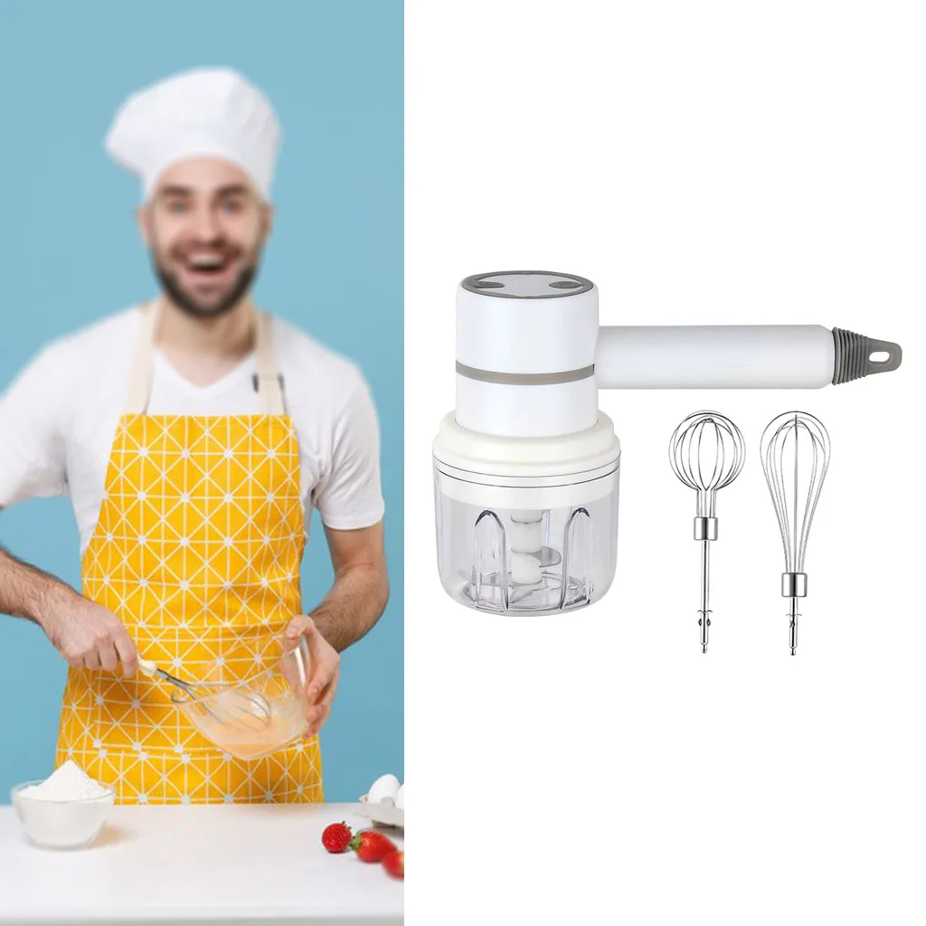 Foam Maker Portable with 250ml Food Grinder Food Blender Whisk Tool Chocolate Stirrer Egg Beater for Home Baking Cooking
