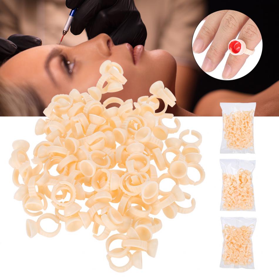 Best of 100Pcs Eyebrow Tattoo Ring Cup Microblading Pigment Glue Holder Divider Tattoo Ink Pigment Holder Cup Permanent Makeup Supplies Reviews & Tips