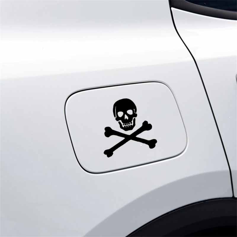 Auto Aufkleber Piraten Schädel Personalisierte Kreative Aufkleber Auto Dekoration Wasserdicht und Sonnencreme PVC 13*13cm – Detail 5