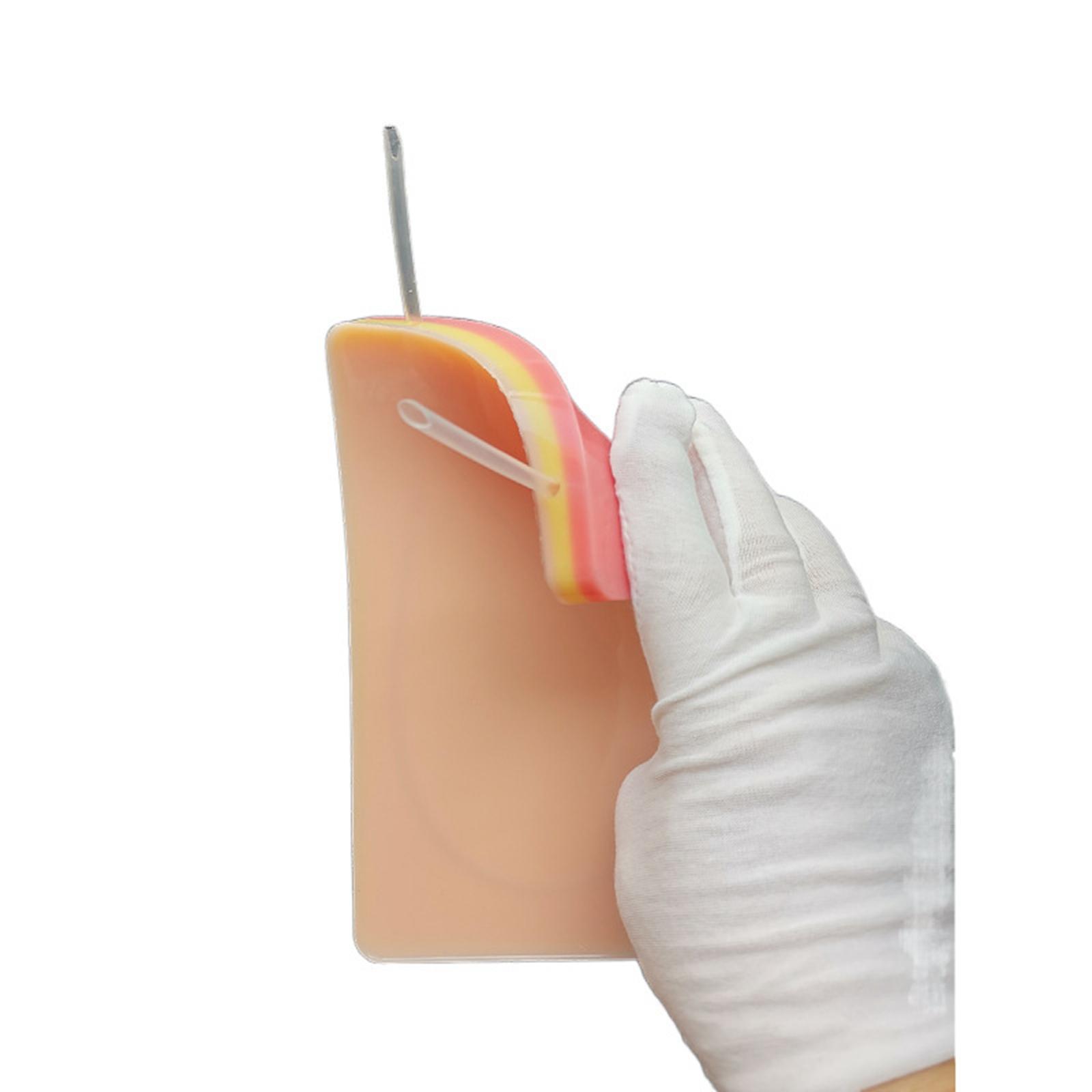 Simulation IV Injection Training Pad Educational with Blood Vessels Model Human Skin Injection Model for Nurse Training Material