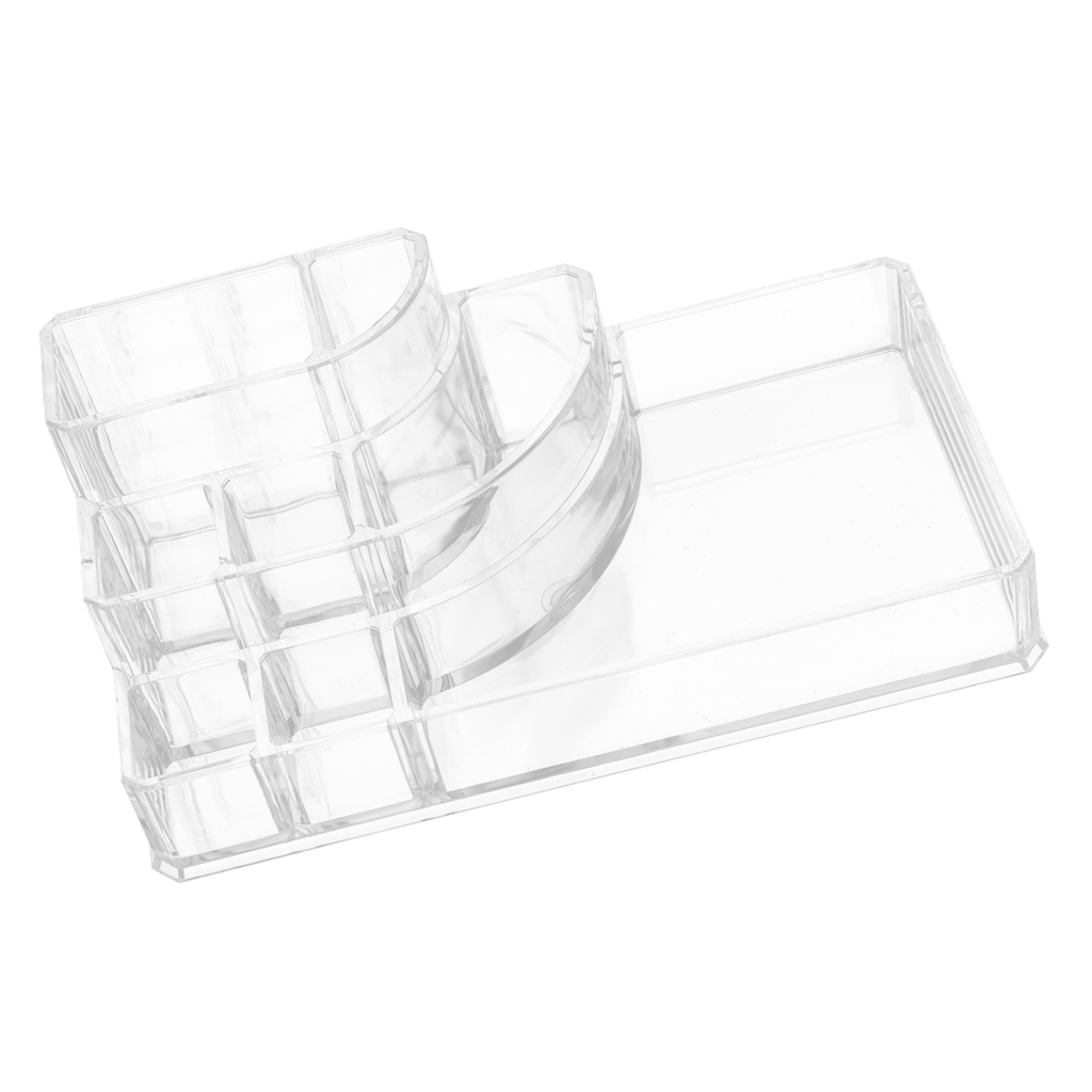 Clear Makeup Lipstick Brush Nail Pens Storage Display Stand Holder Organizer
