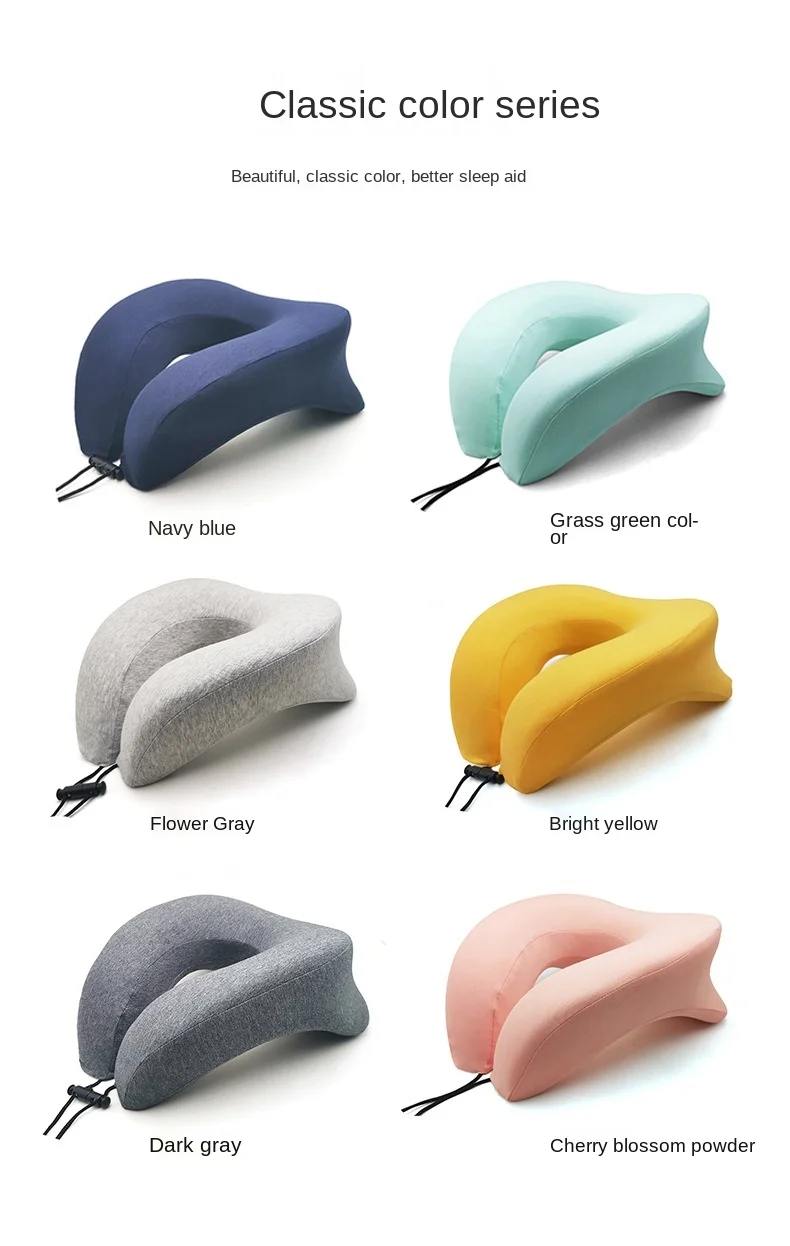 Neck-protecting U-shaped pillow student nap sleeping pillow multifunctional office memory foam sleeping pillow seat cushions
