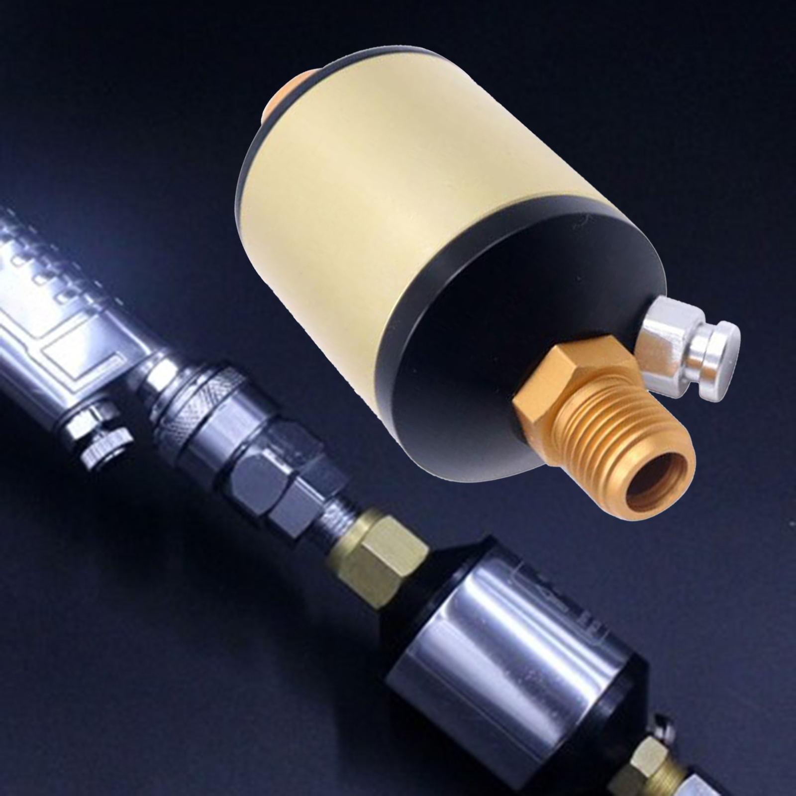 1/4 Inch Regulator Air Filter Water Oil Separator Aluminum Body Auto Paint