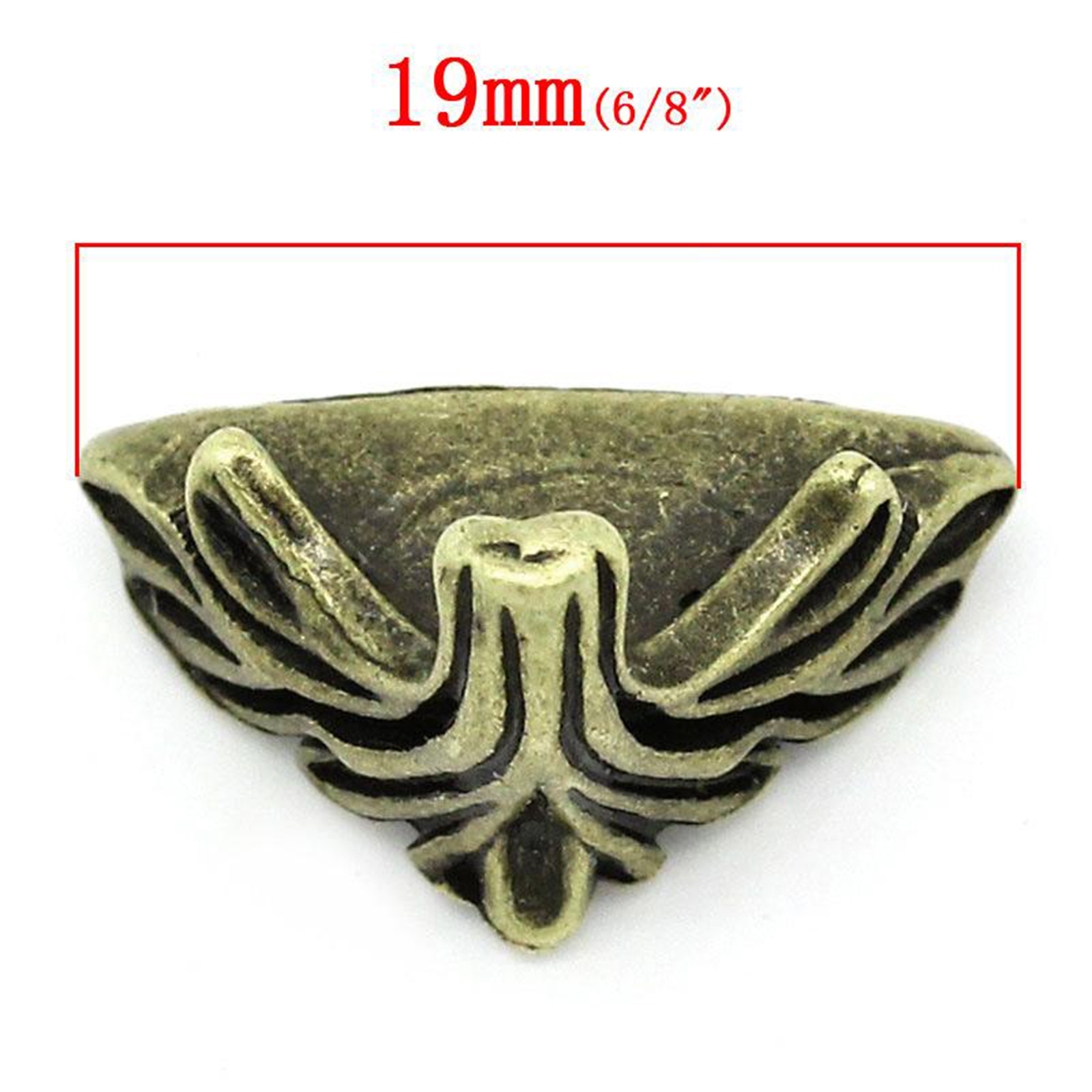 30Pcs Antique Bronze Metal Box Corner Angle Brace for Wood Chest Trunk Box