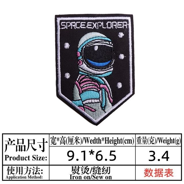 Astronaut Space Explorer NASA LV Iron On Patch