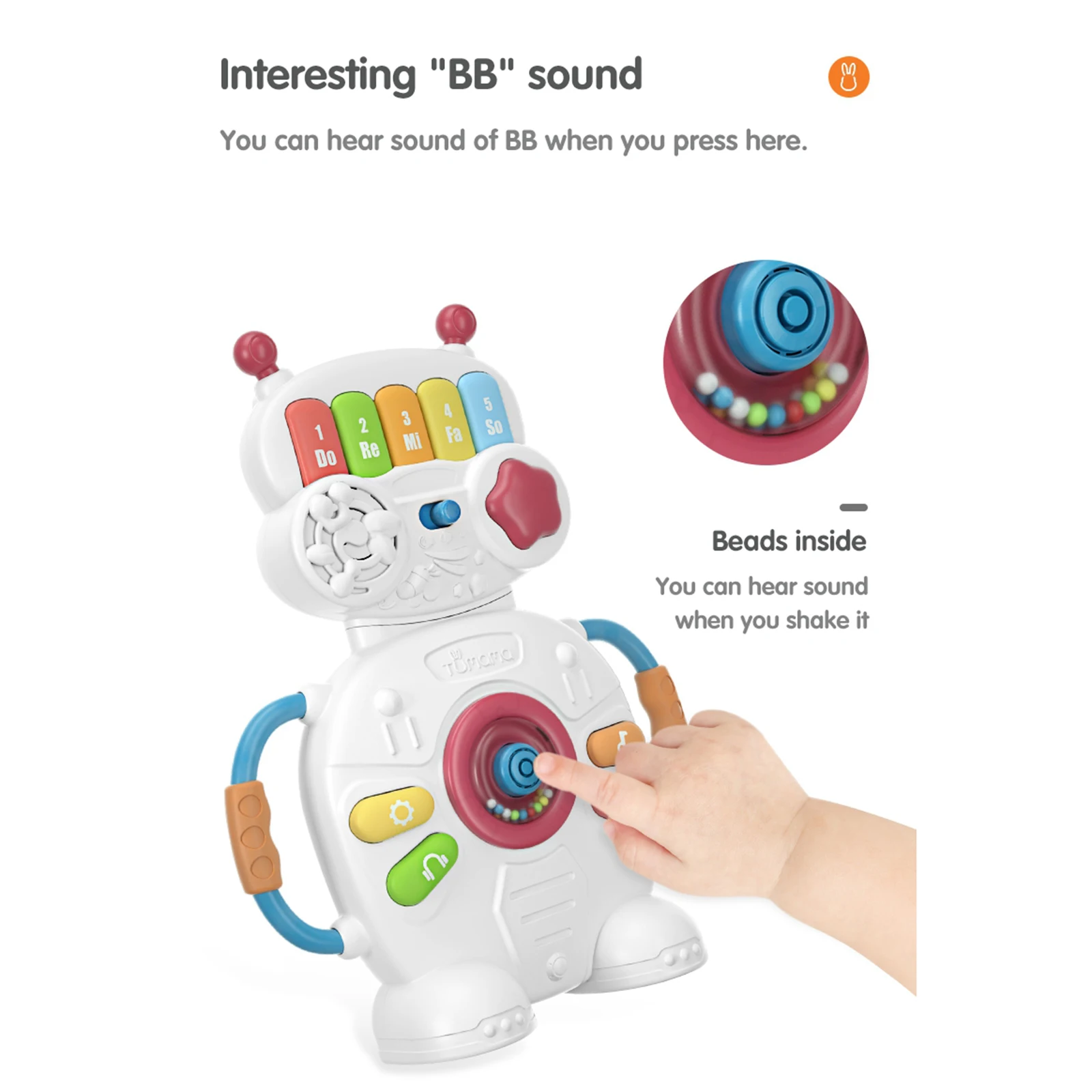 Multifunctional Musical Toys Robot Piano Music Light Early Education Activity Musical Instrument Toy