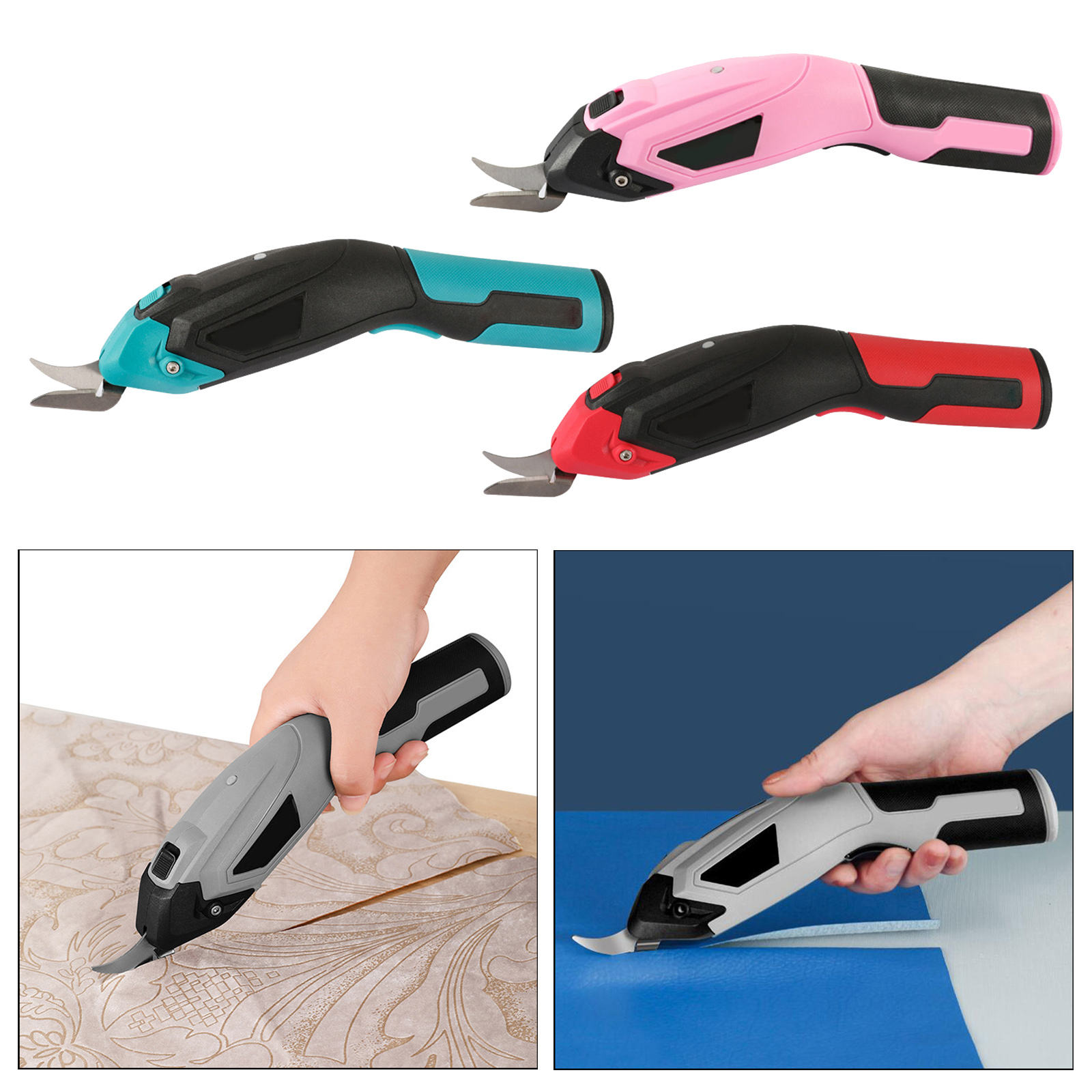 Electric Scissors, Cordless Scissors Box Cutter for Sewing Shears Cutting Crafting Scrapbooking Sewing Scissors, Rechargeable