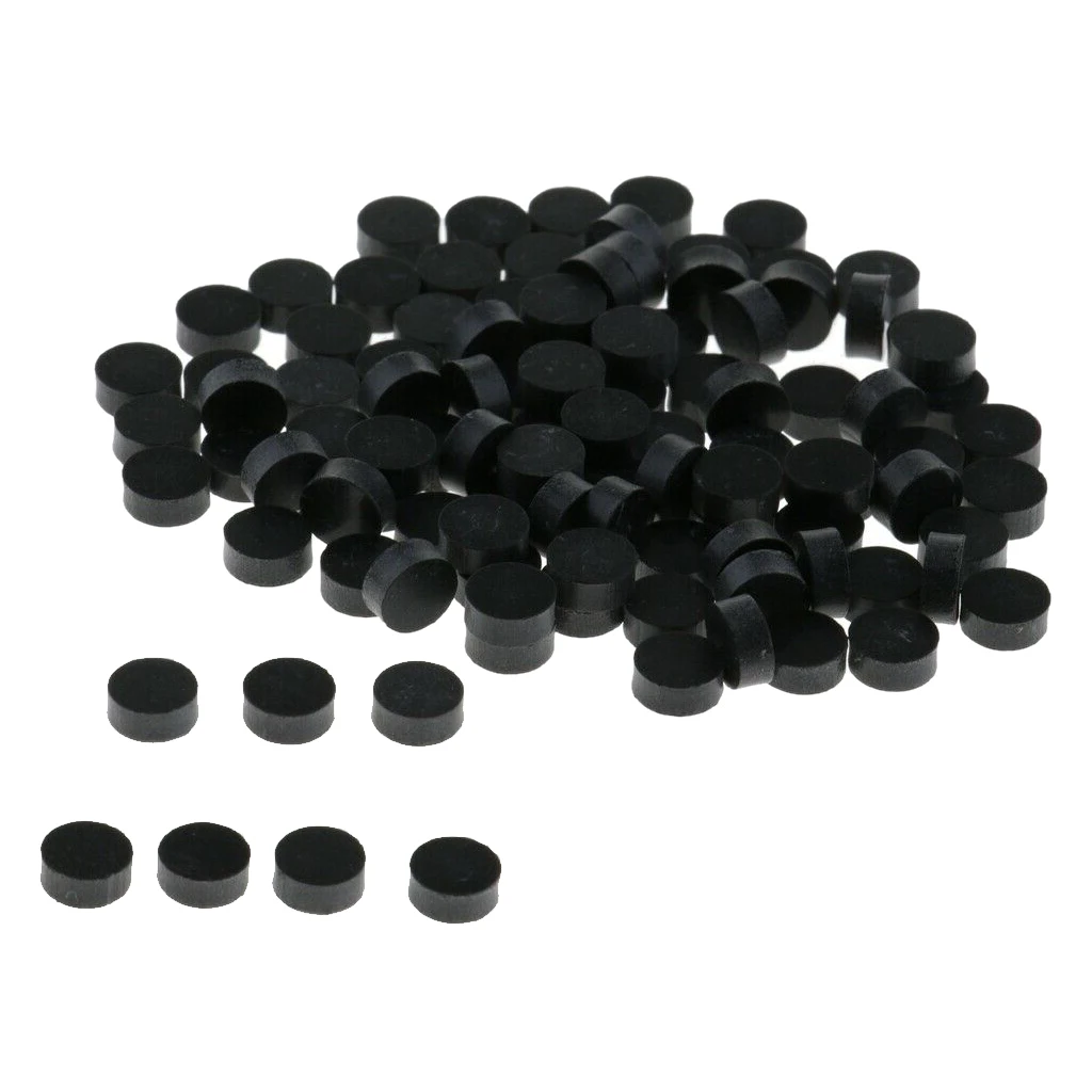 100pcs/set 6.0mm Guitar Fingerboard Dot Acrylic Inlay Dots Position Markers Black/White Guitar Parts Luthier Repair