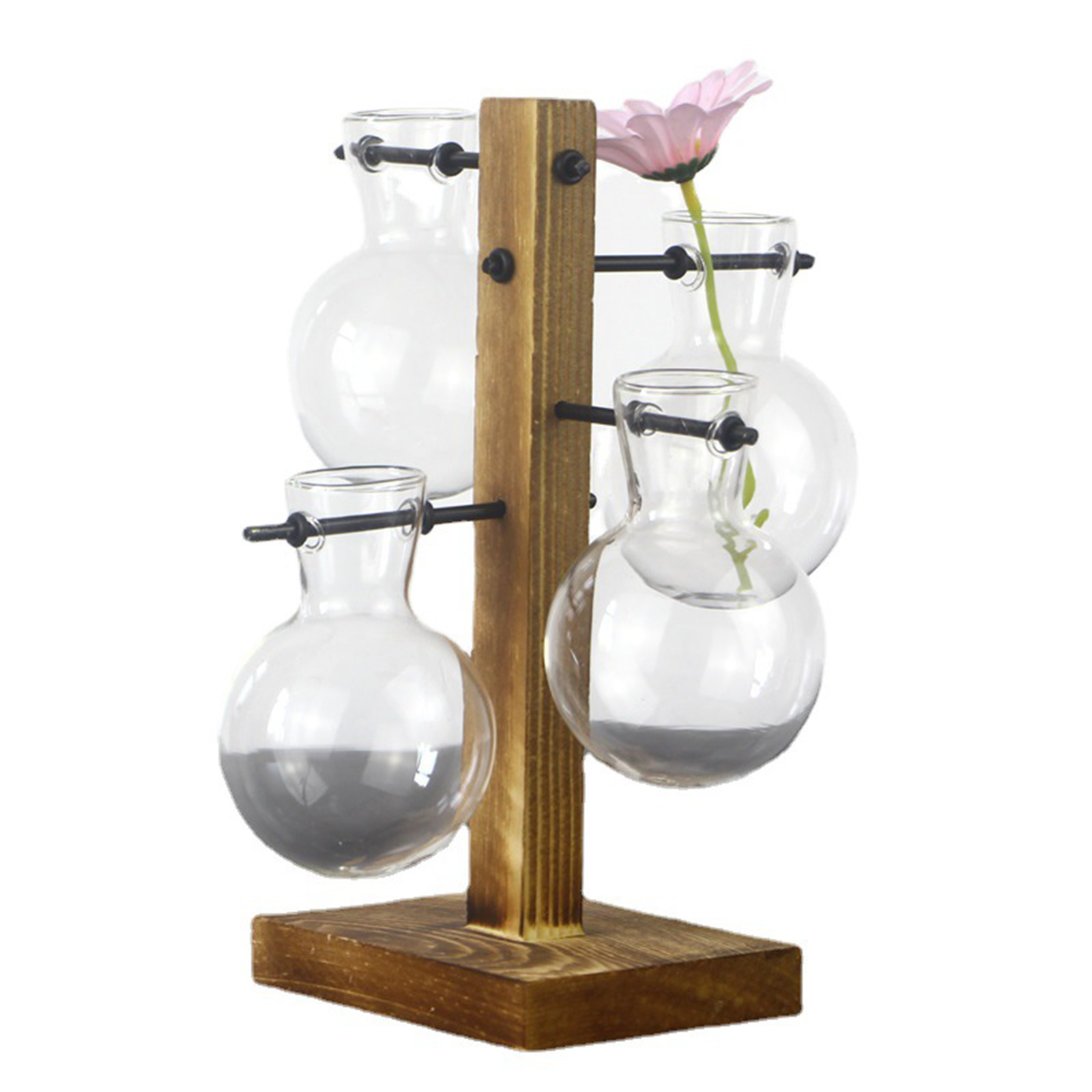 Test Tube Flower Vase Desktop Plant Terrarium Glass Vases for Hydroponic Plants Home Garden Wedding Decoration Gifts