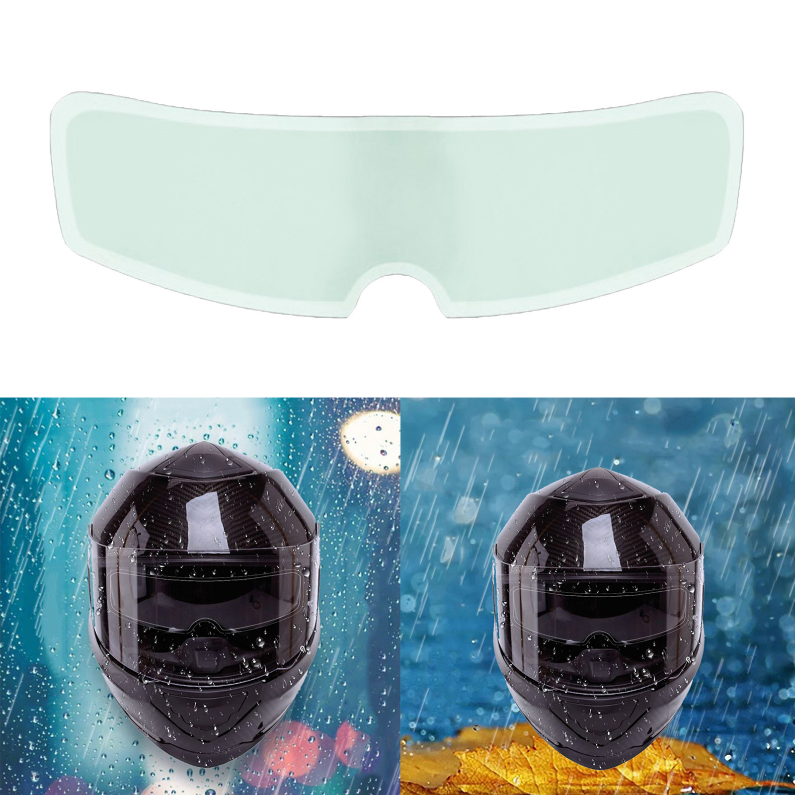 Motorcycle Helmet Lens Anti-Fog Patch Film Rain-proof Sticker Shield Universal