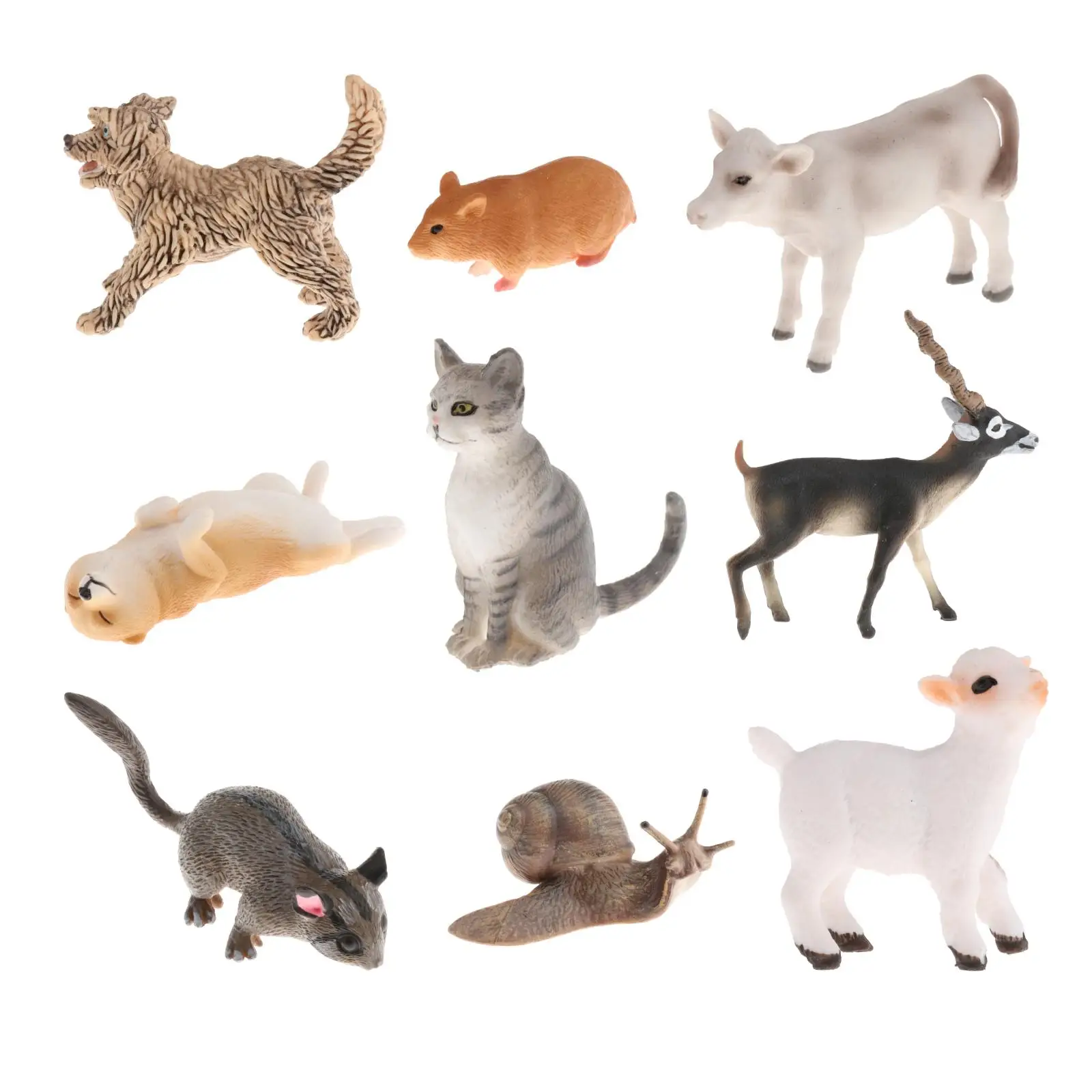 Simulated Action Figures Mini Animals Figurine Simulated Realistic Animals Home Decoration Gift