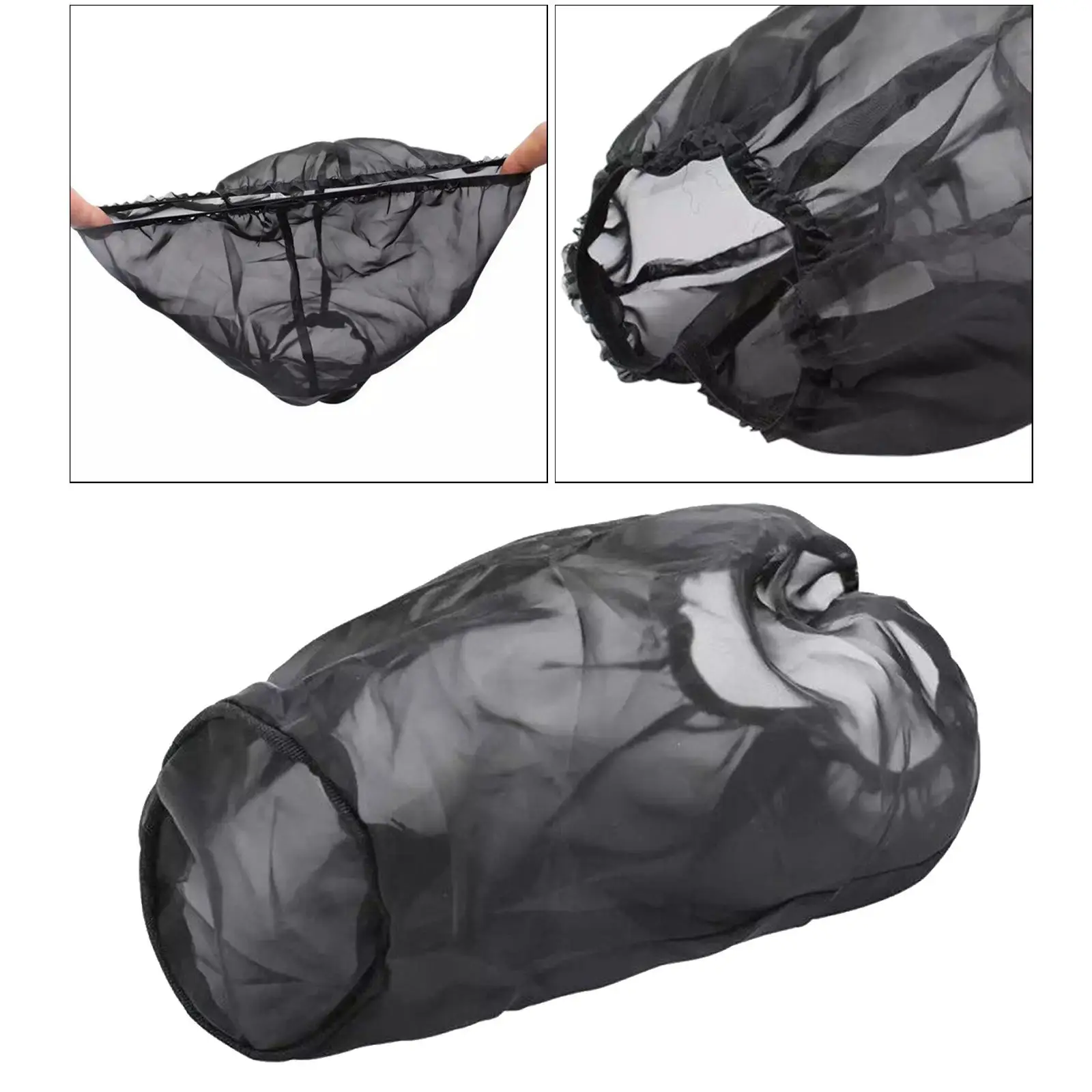 Black Dustproof Air Cleaner Rain Sock Cover Kit for Harley Easy Install