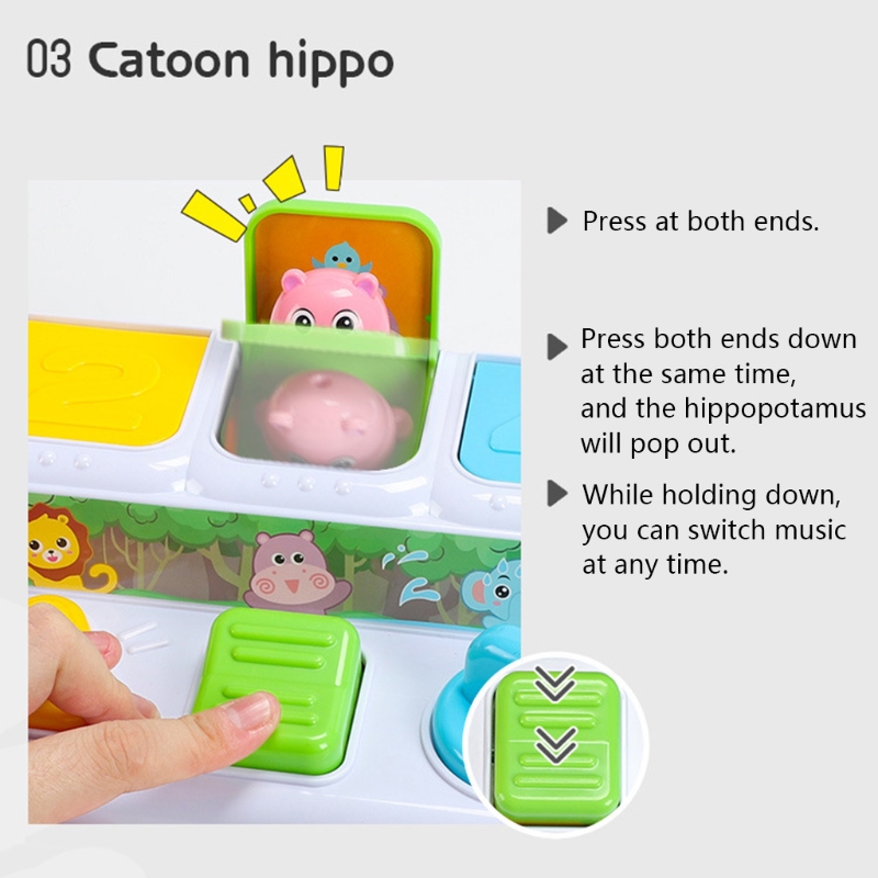 Conjunto de Brinquedo Jogo de Tabuleiro Realista dos Desenhos Placa de Brinquedo Animal com Imprensa Musical Elétrico Popup Interactivetoy Conjunto Animados Botão Torção 1 5 1 conjunto de jogos de tabuleiro elétricos