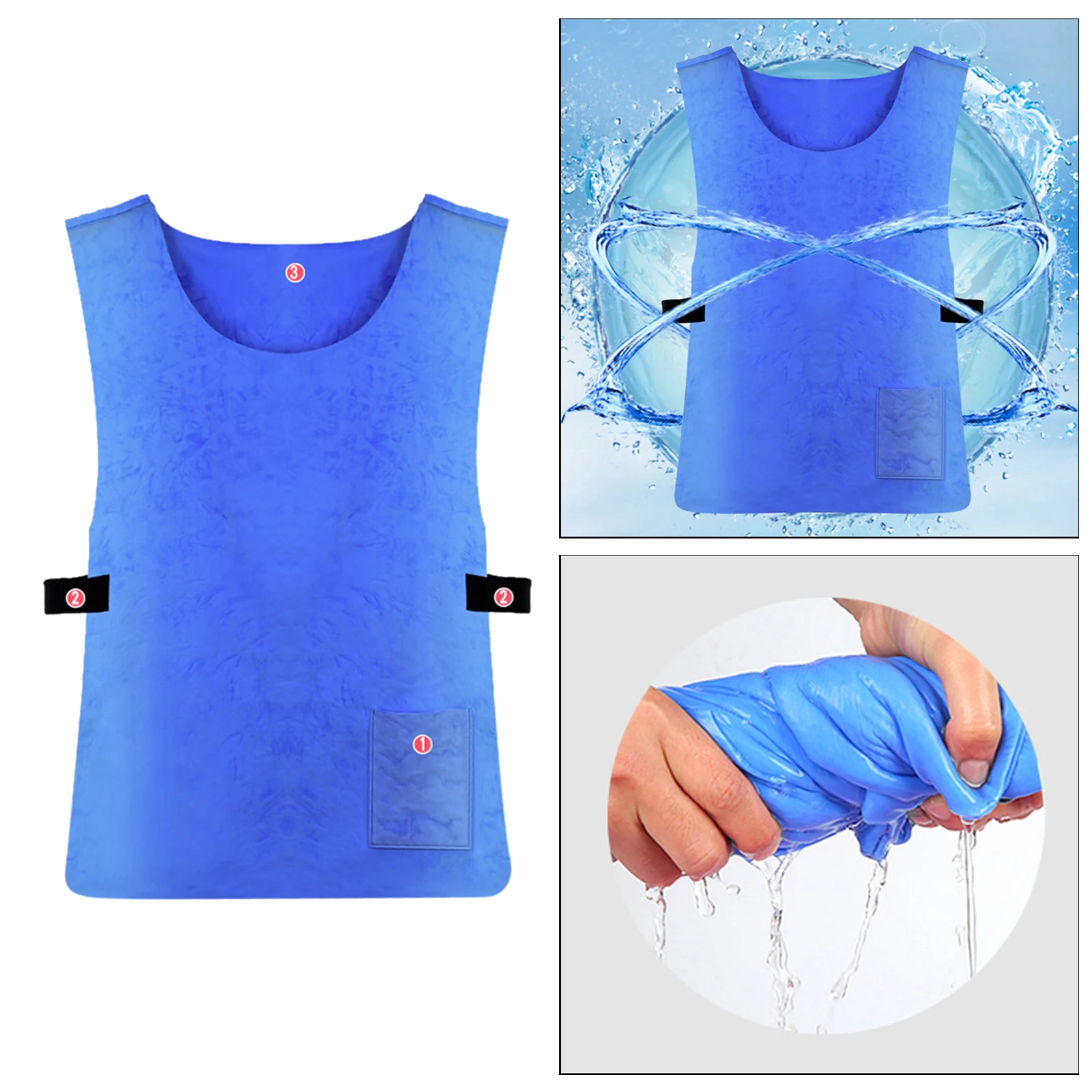 Summer Fast Cool Shirt Ice Vest Cooling Clothing Protect Heatstroke Vest