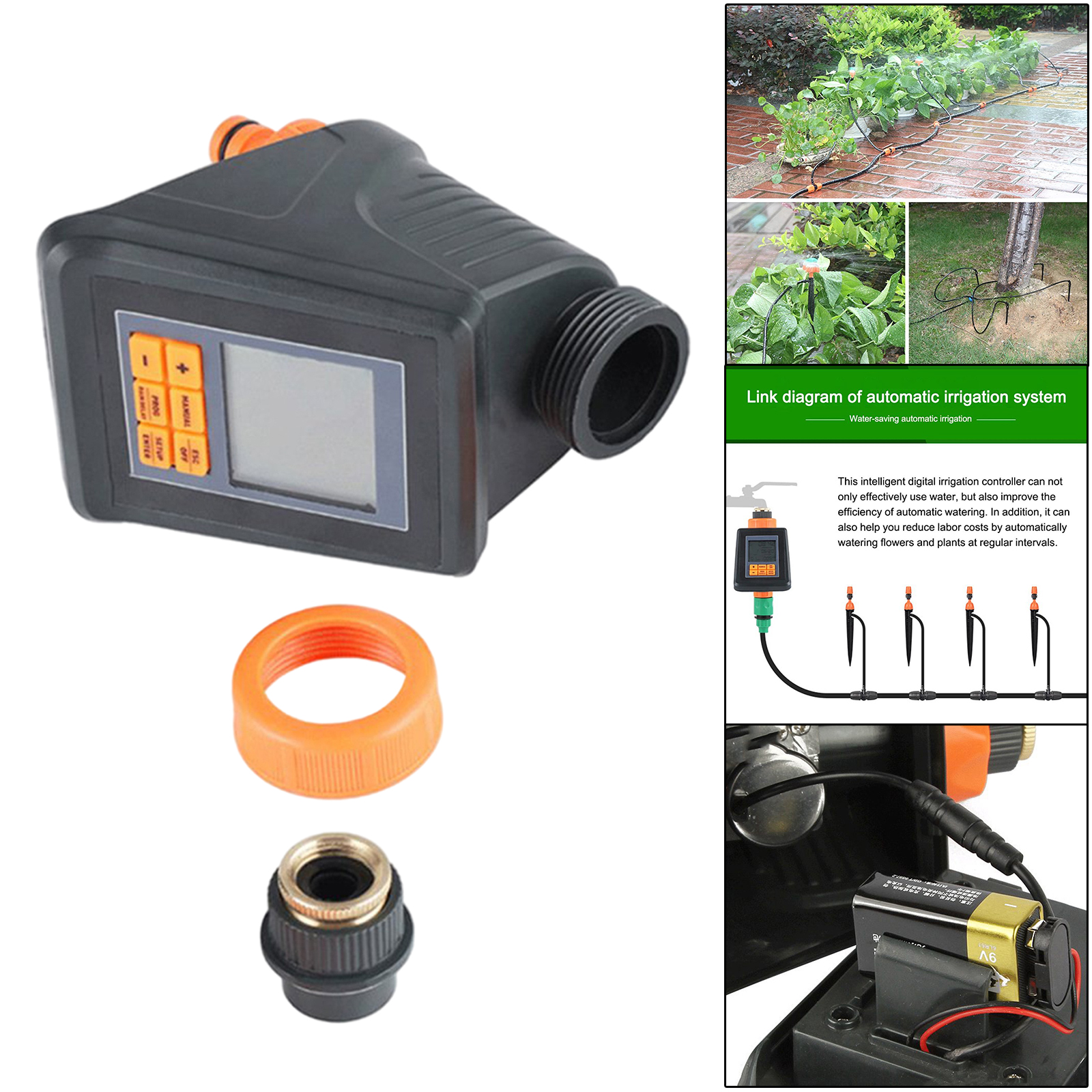 Hose Watering Timer Digital Irrigation Timer Control Device Water Saving