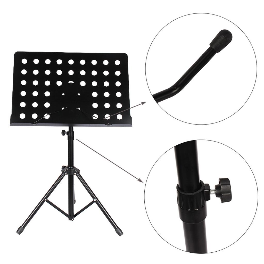 Music Stand Portable Professional Sheet with Clip Holder + Carrying Bag