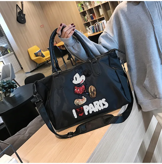 2023new Disney Mickey Fashion Koffer Reisetasche Herren-und Damen gepäck  tasche mit großer Kapazität One-Shoulder-Messengerpu-Tasche - AliExpress