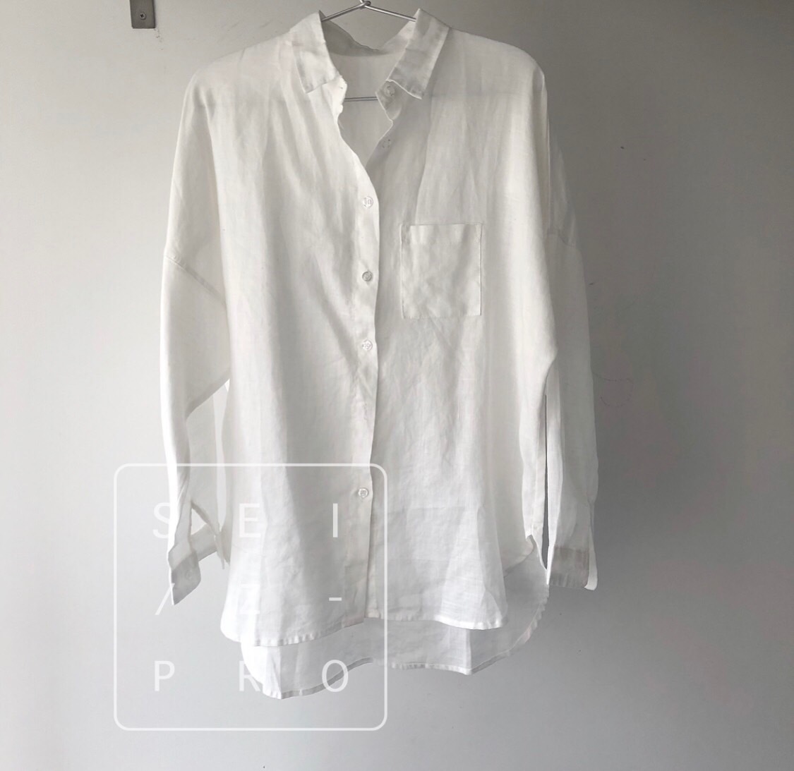 Camisa de Linho Solto Manga Batwing Sólido Clássico Simples Verão Respirável Confortável Protetor Solar Longa Feminino Topos 100% 6 Moda Feminina